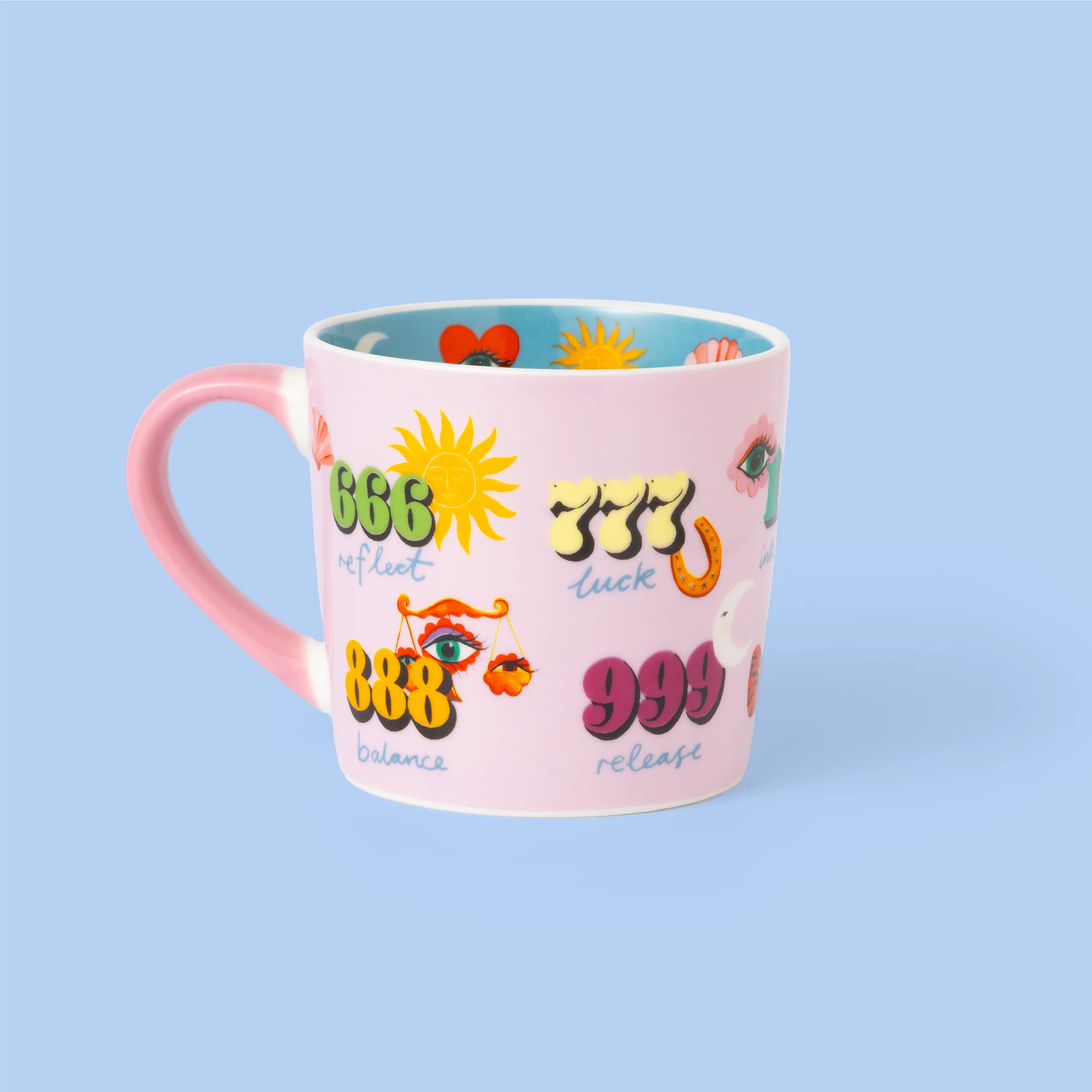 Angel Numbers Pink Mug - Image 3