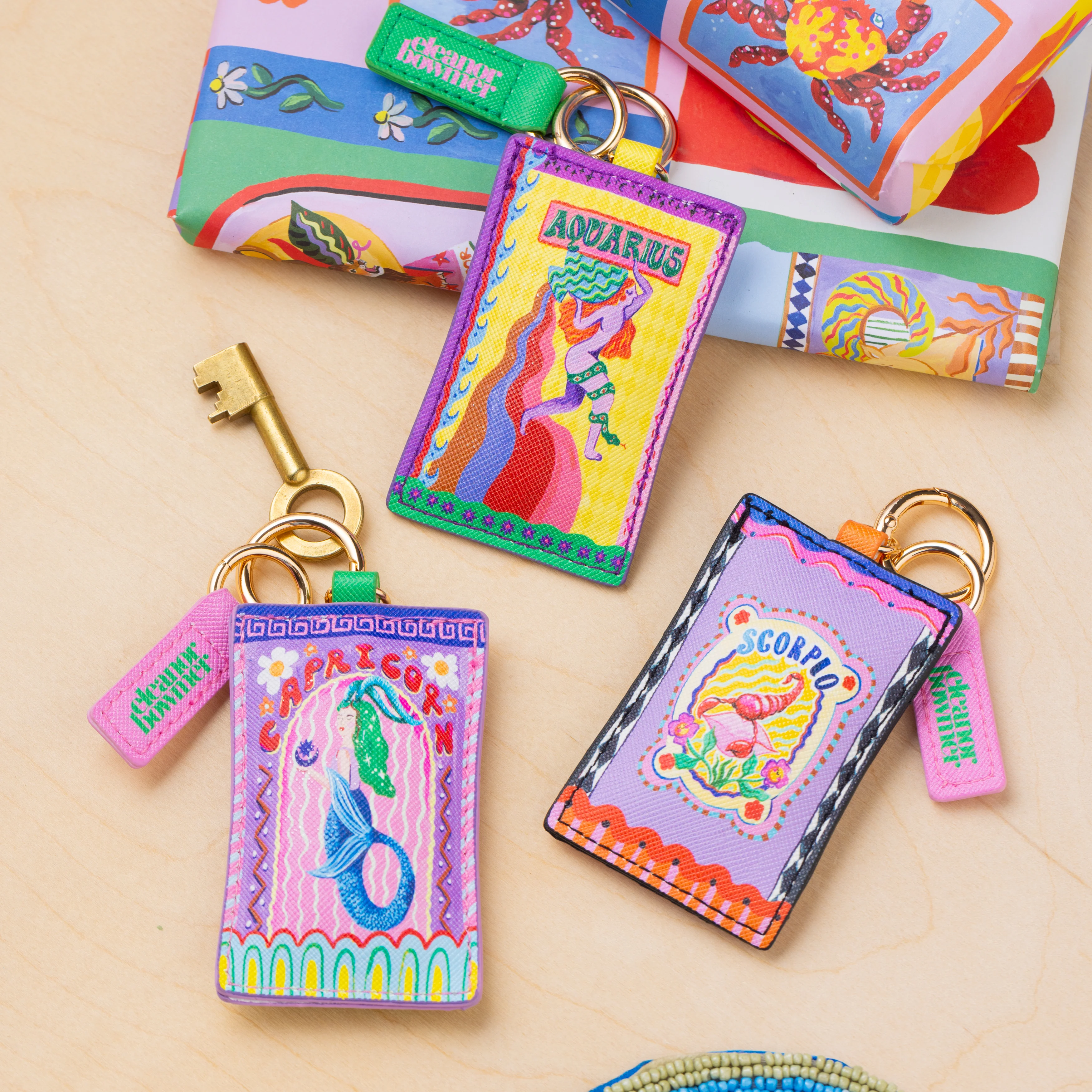 Aquarius Zodiac Keyring - Image 5