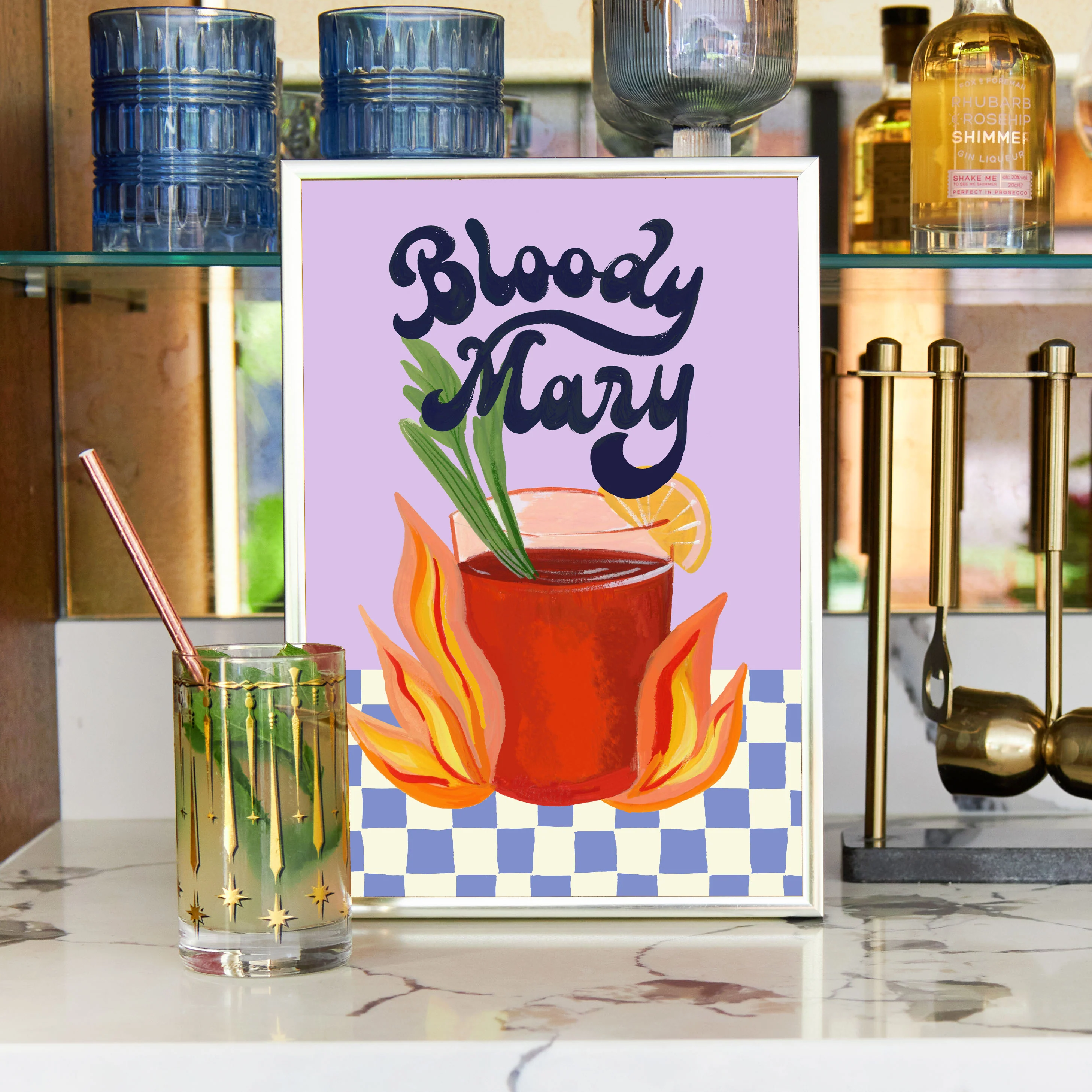 Bloody Mary Cocktail Print - Image 3