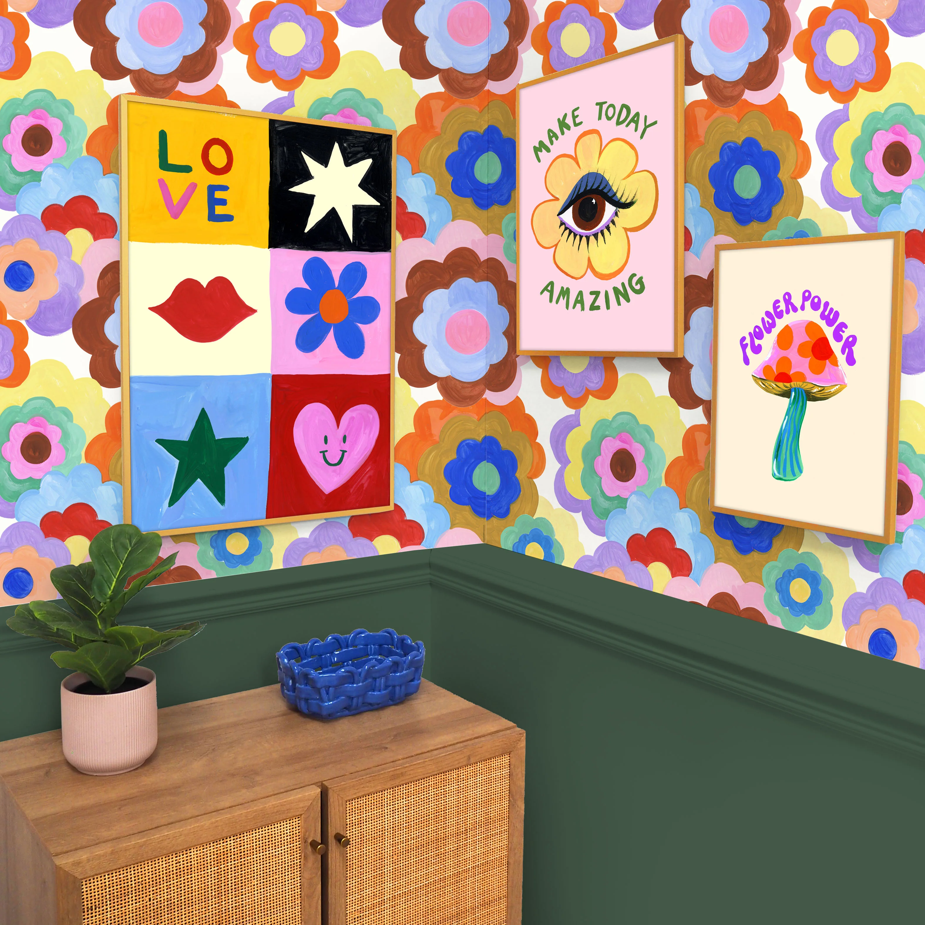 Bold Floral Wallpaper - Image 4