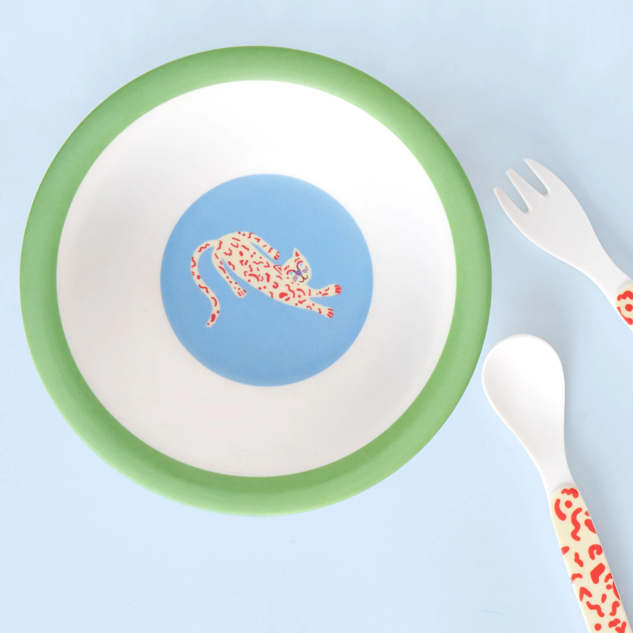 Cheetah Kids Tableware Set - Image 3