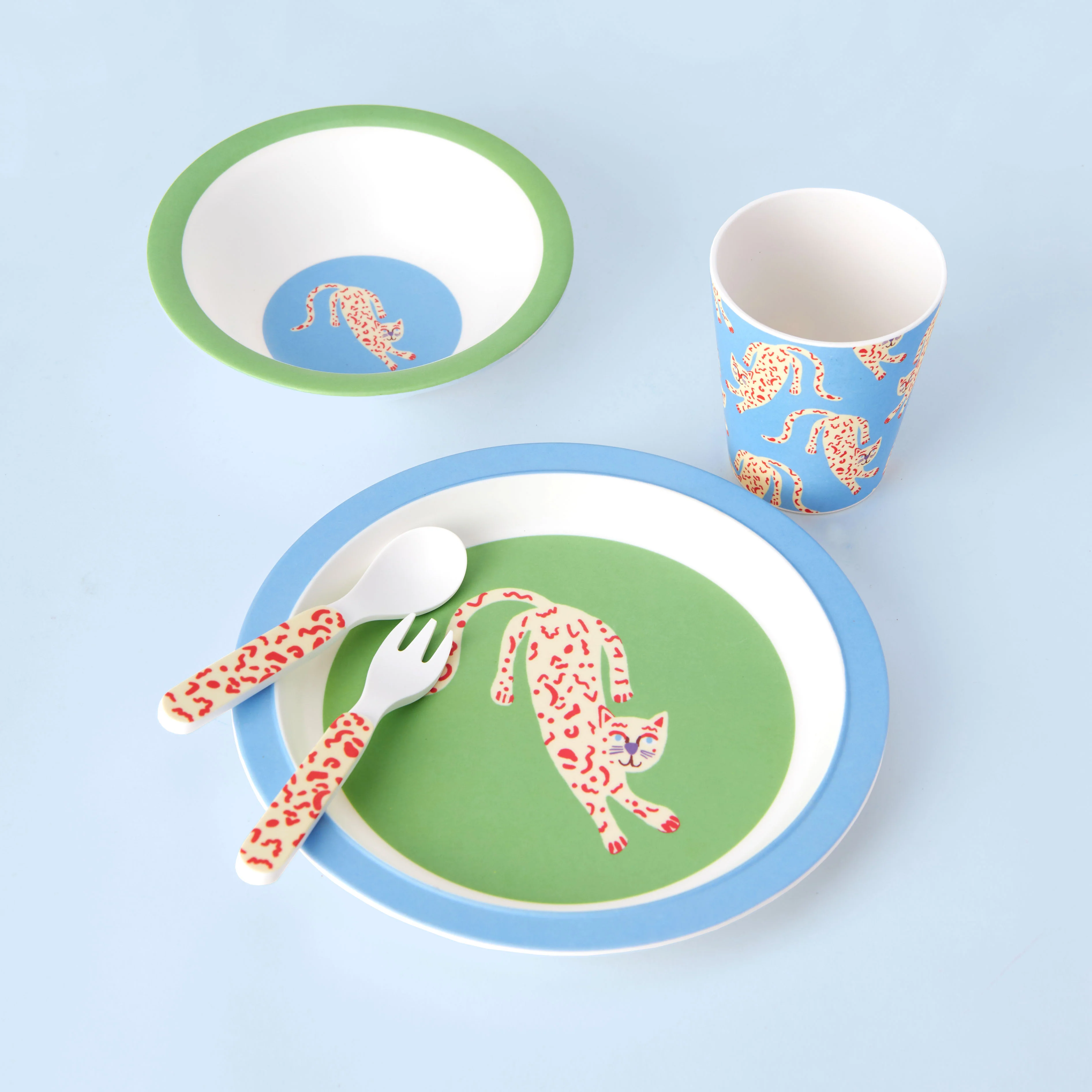 Cheetah Kids Tableware Set - Image 4