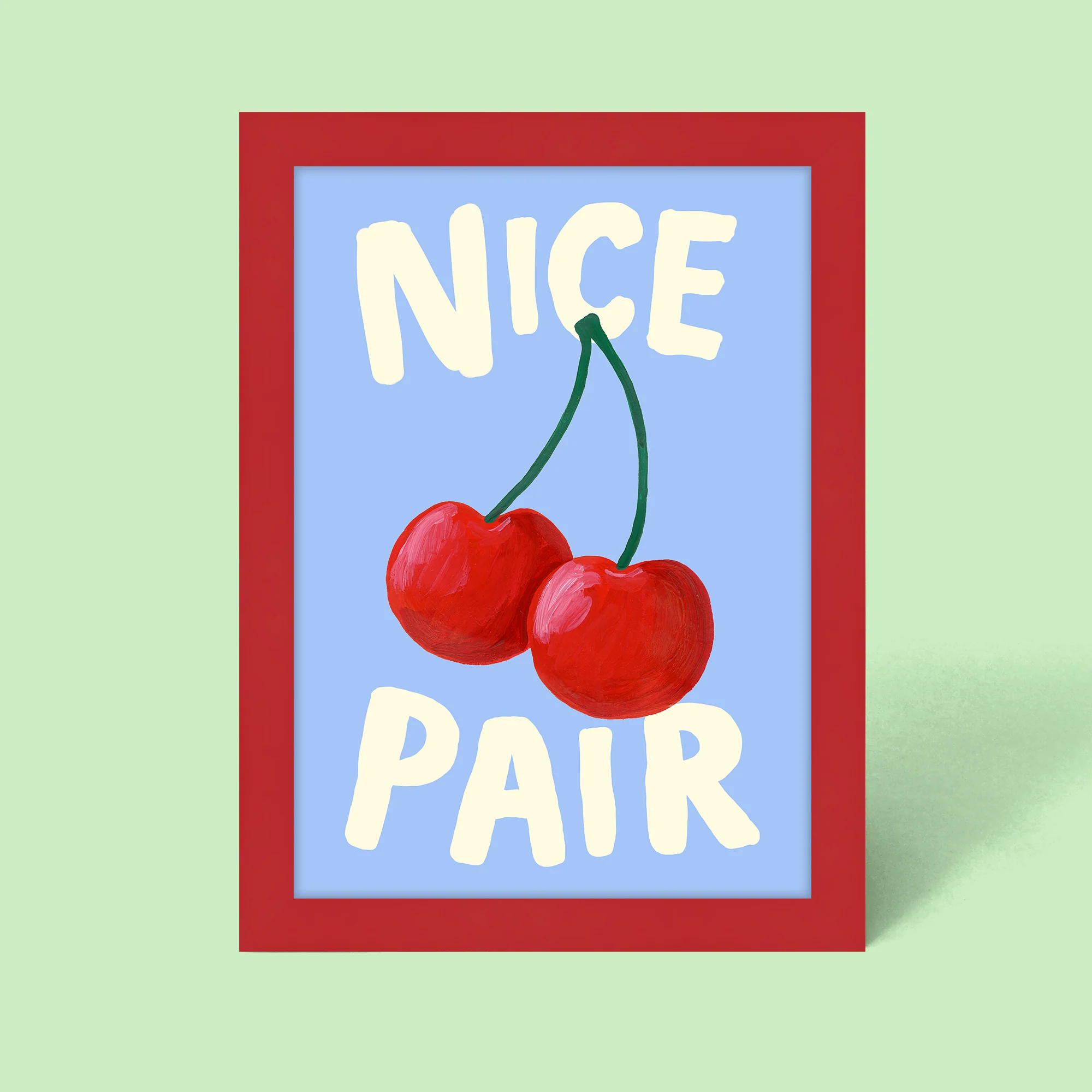 Cherry Nice Pair Framed Print - Image 2