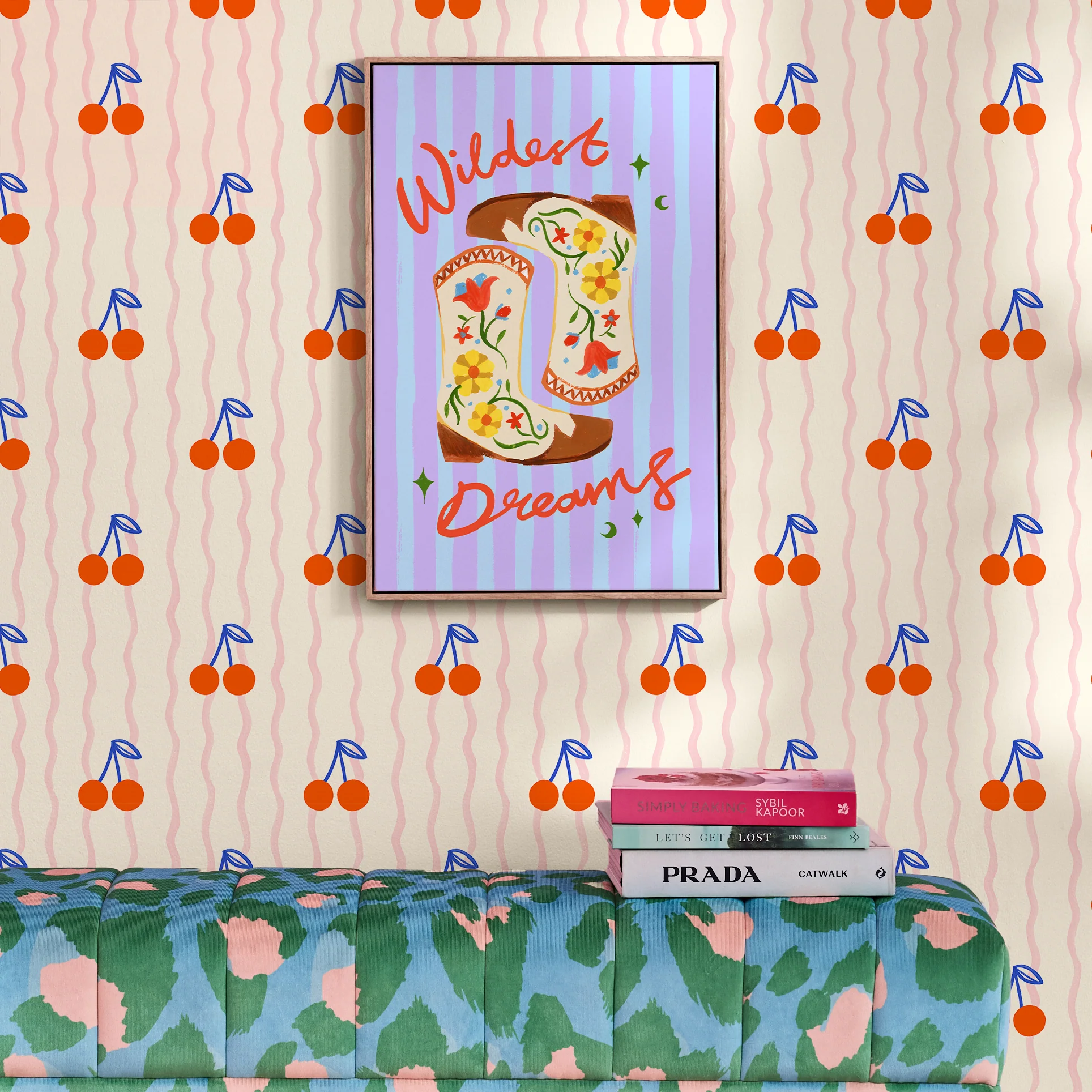 Cherry Wave Wallpaper - Image 3