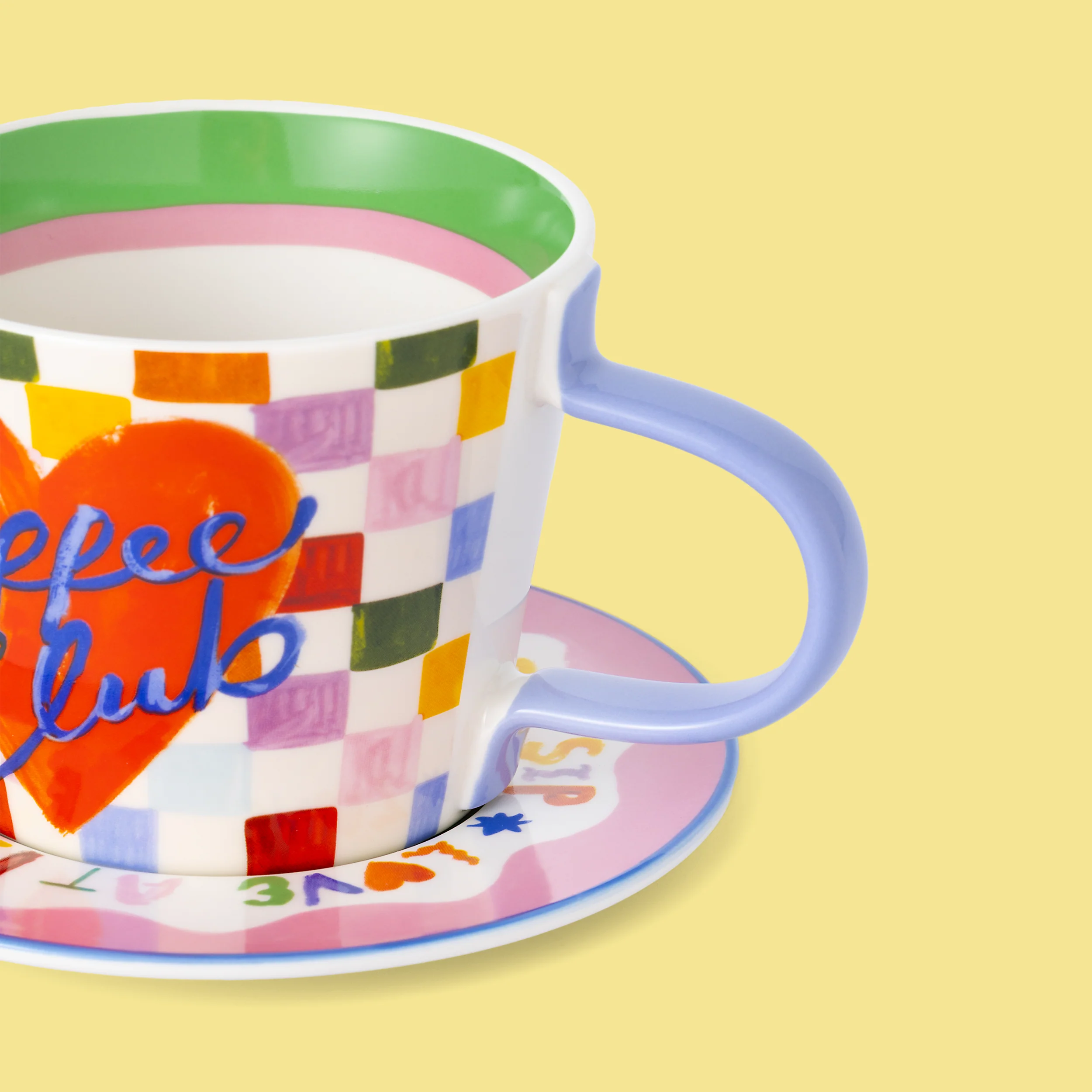 Coffee Club Cup & Saucer Set - Image 3
