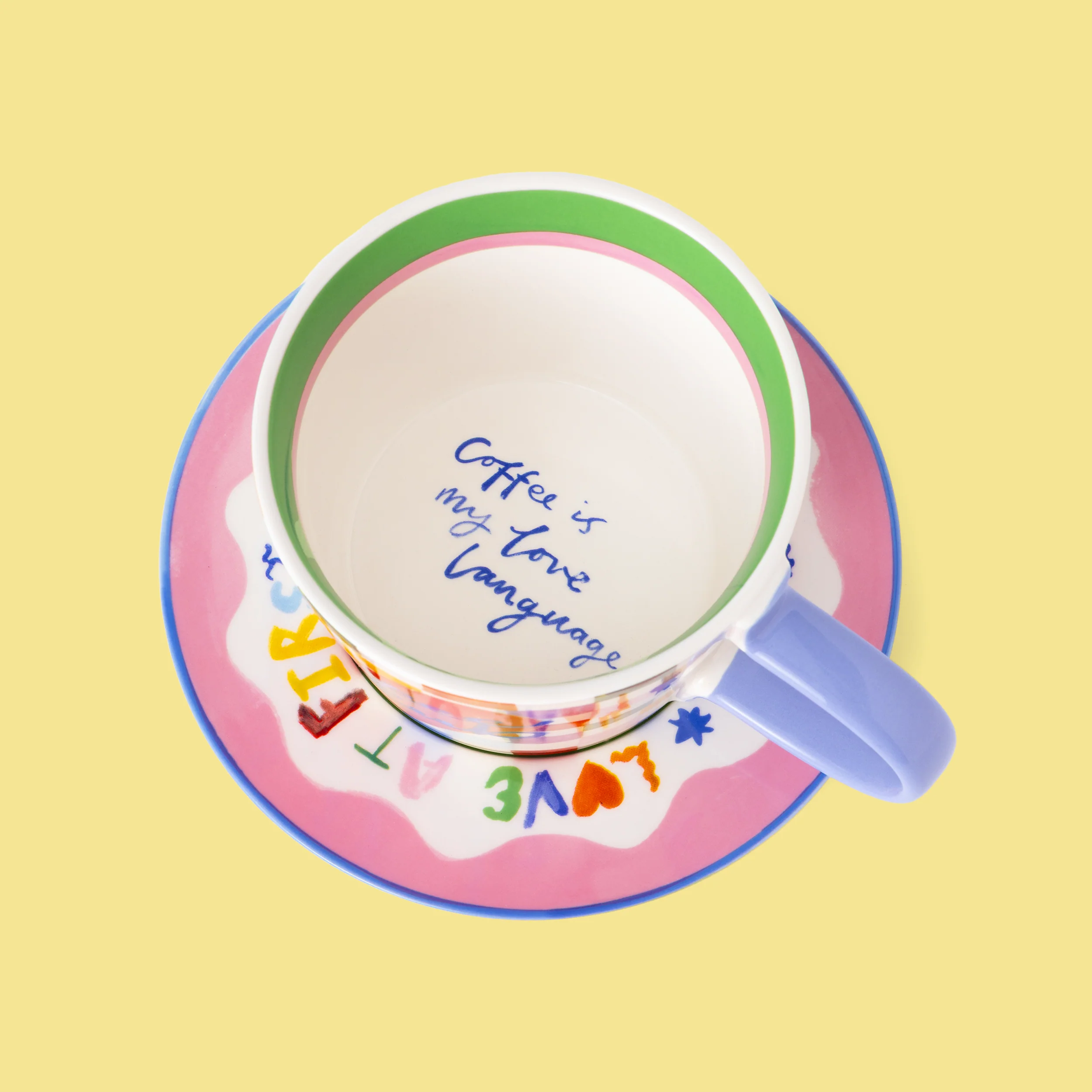 Coffee Club Cup & Saucer Set - Image 4