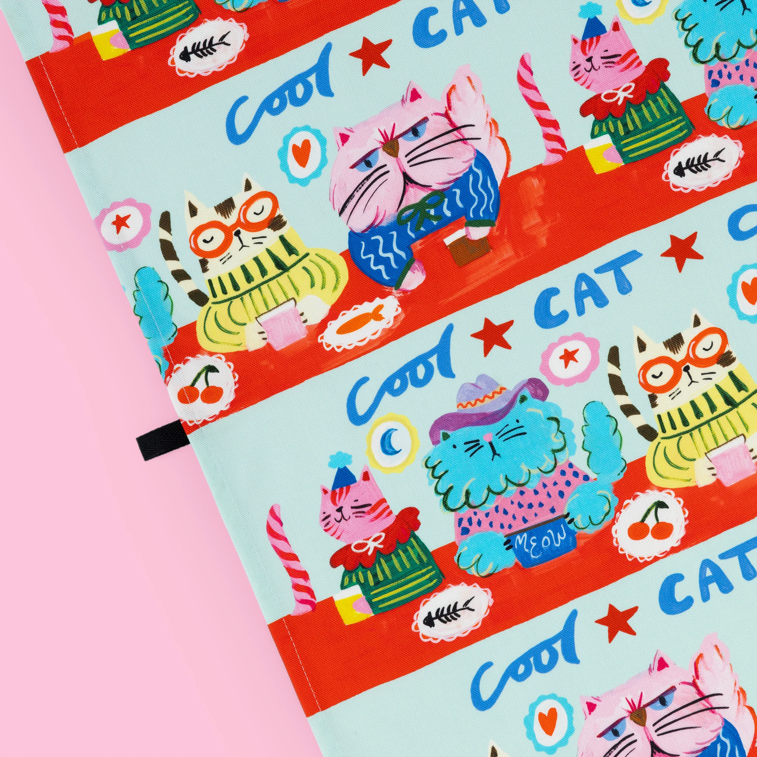Cool Cat Club Tea Towel - Image 2