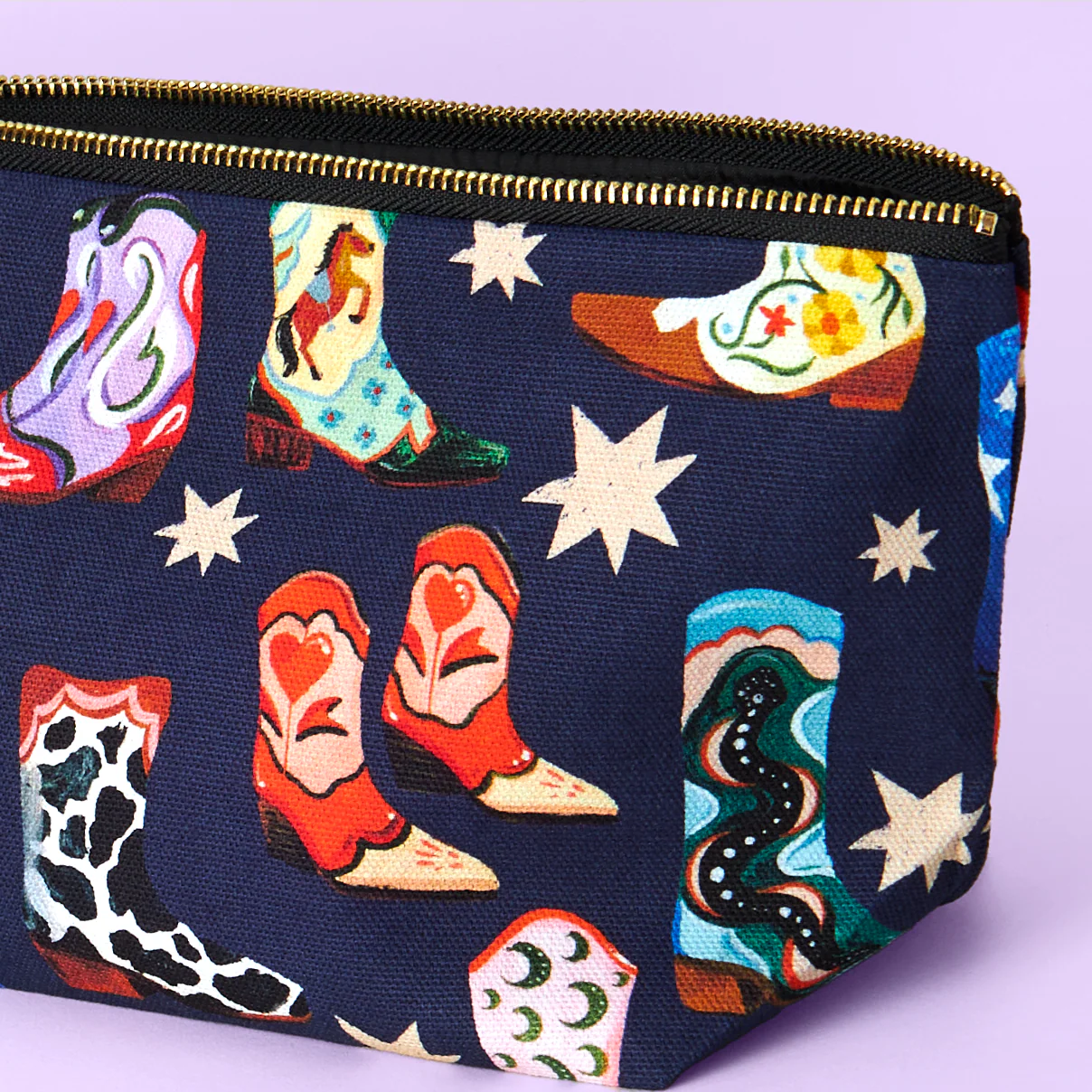 Cowboy Boots Zip Bag - Image 4
