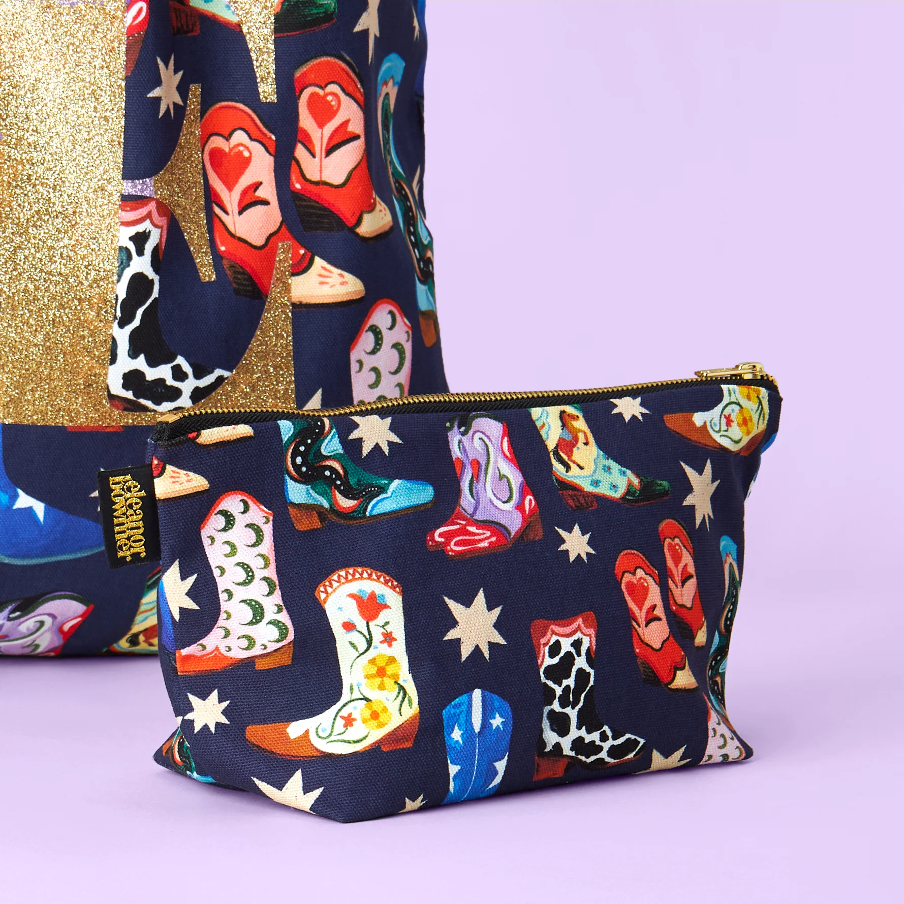 Cowboy Boots Zip Bag - Image 5