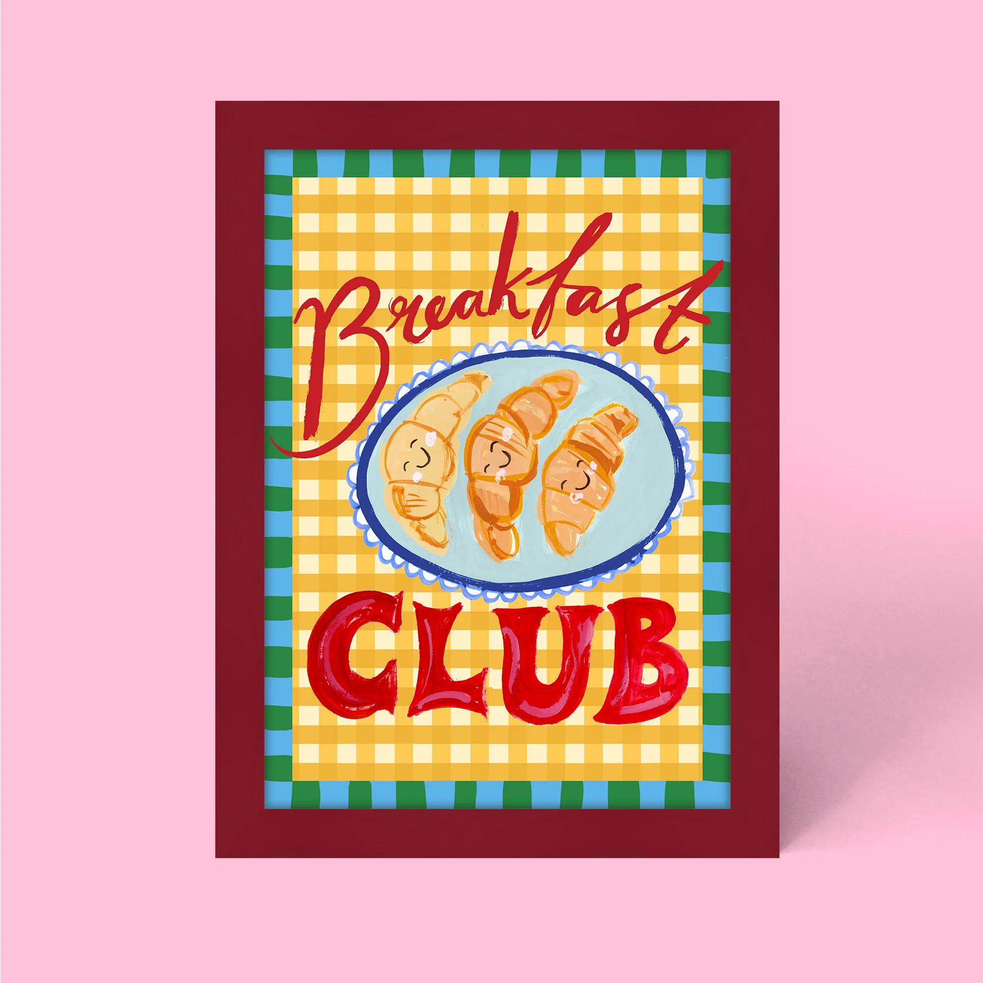 Croissant Breakfast Club Framed Print - Image 2