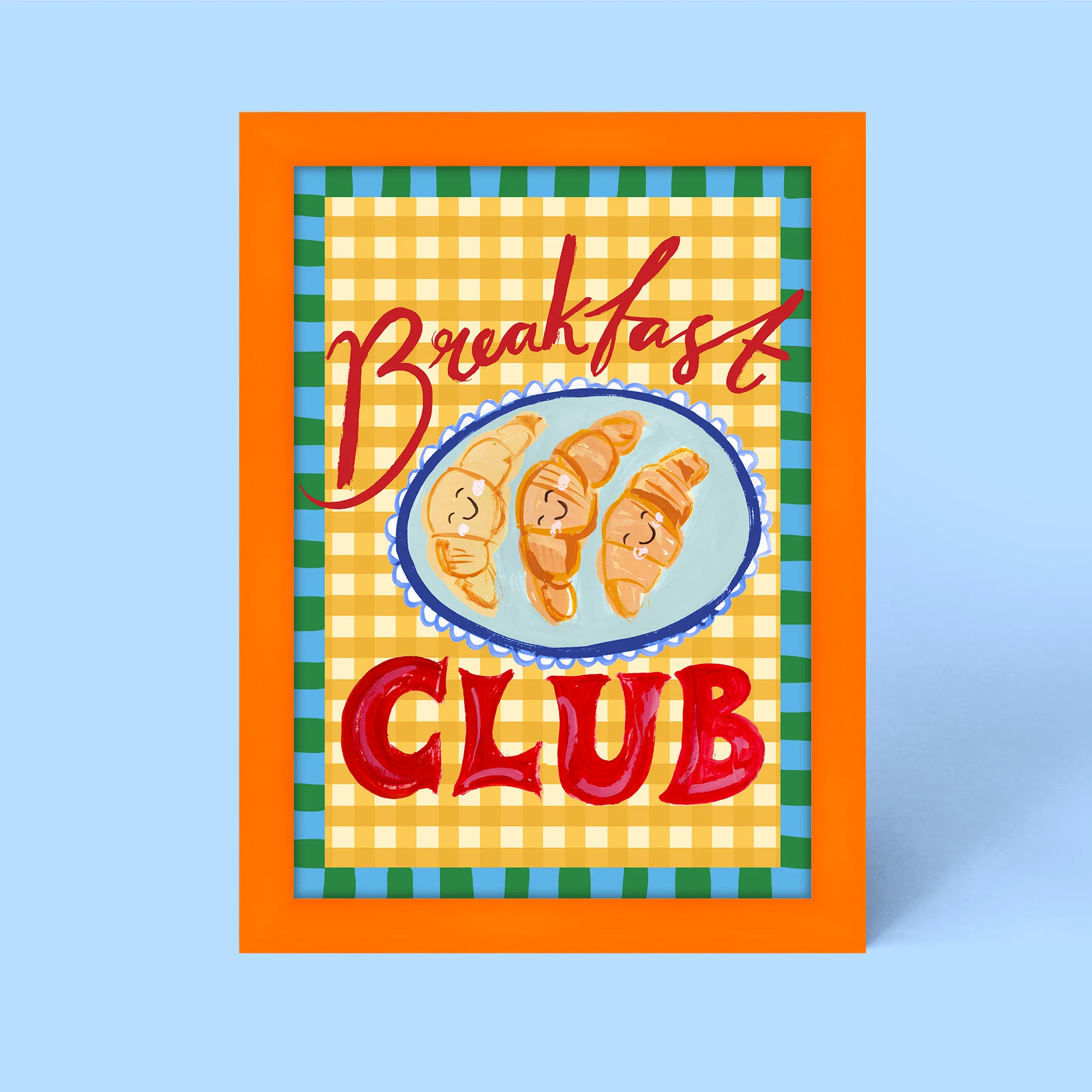 Croissant Breakfast Club Framed Print - Image 3