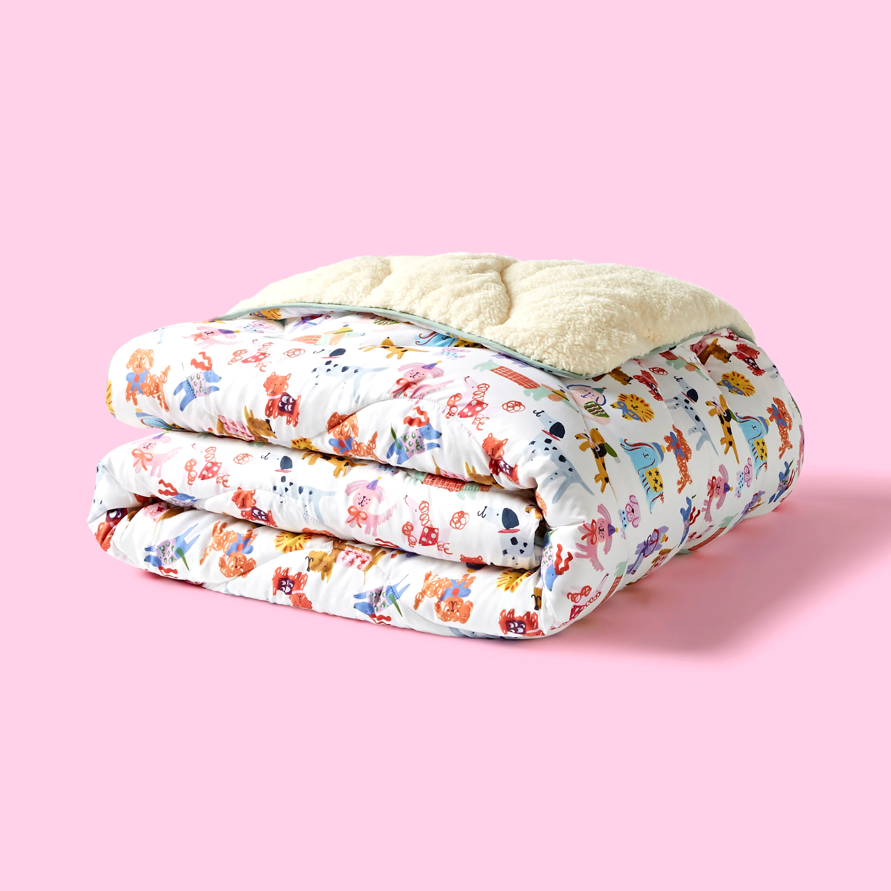 Eleanor Bowmer x Night Lark® Happy Dogs Cosy Sherpa Throw - Single - Image 6