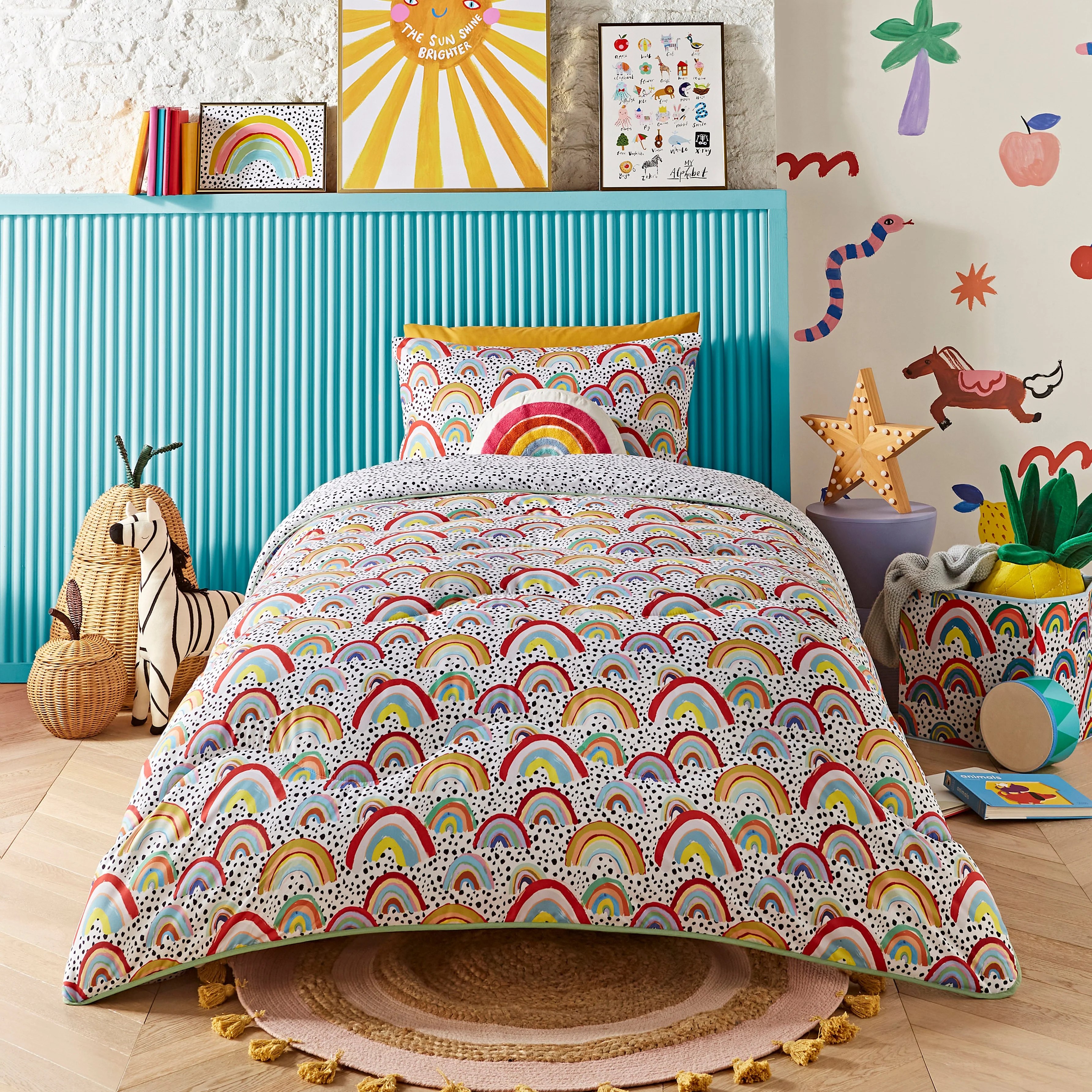 Eleanor Bowmer x Night Lark® Rainbow Coverless Duvet Set - Image 5