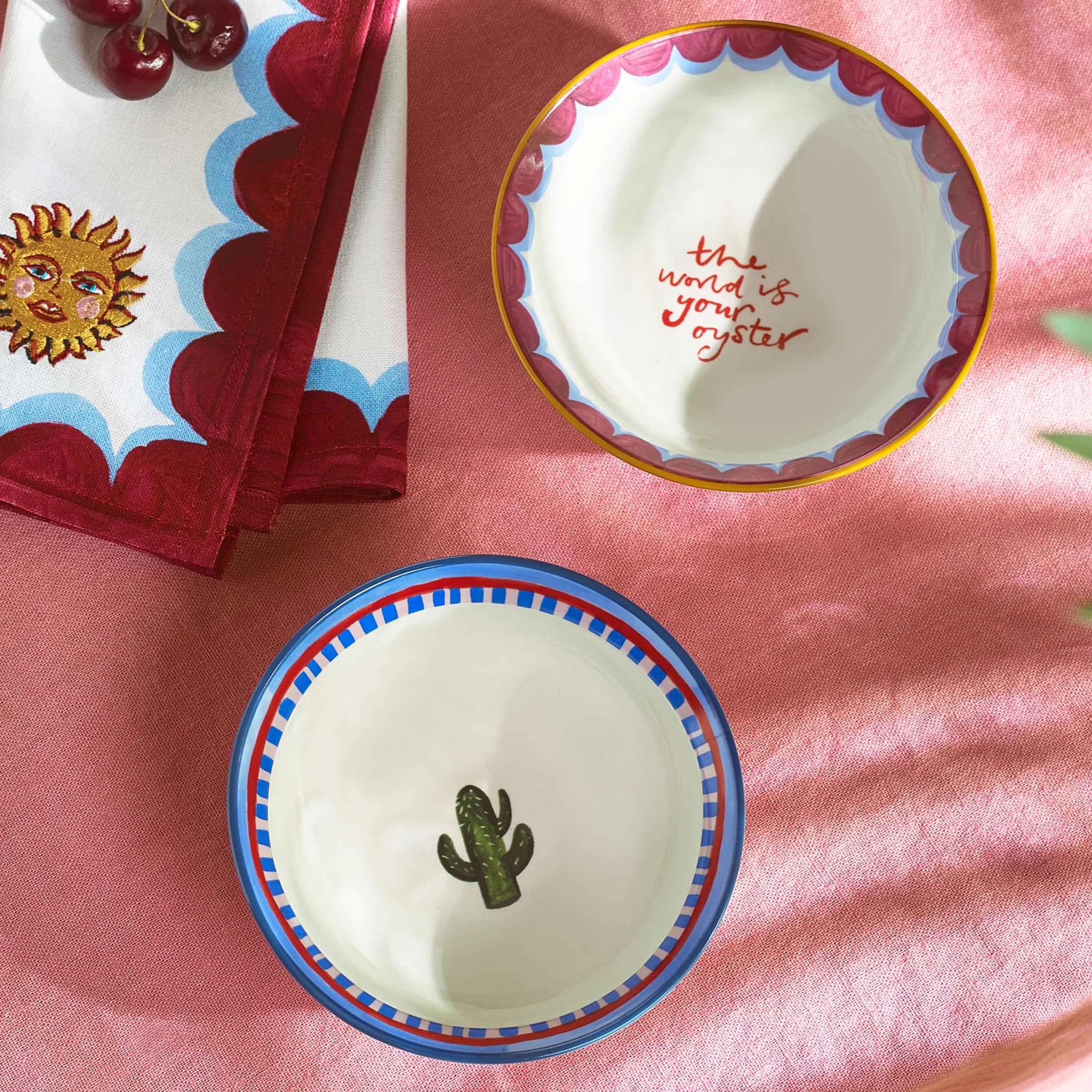 Electric Coast Cactus & Oyster Nibble Bowls - Image 2