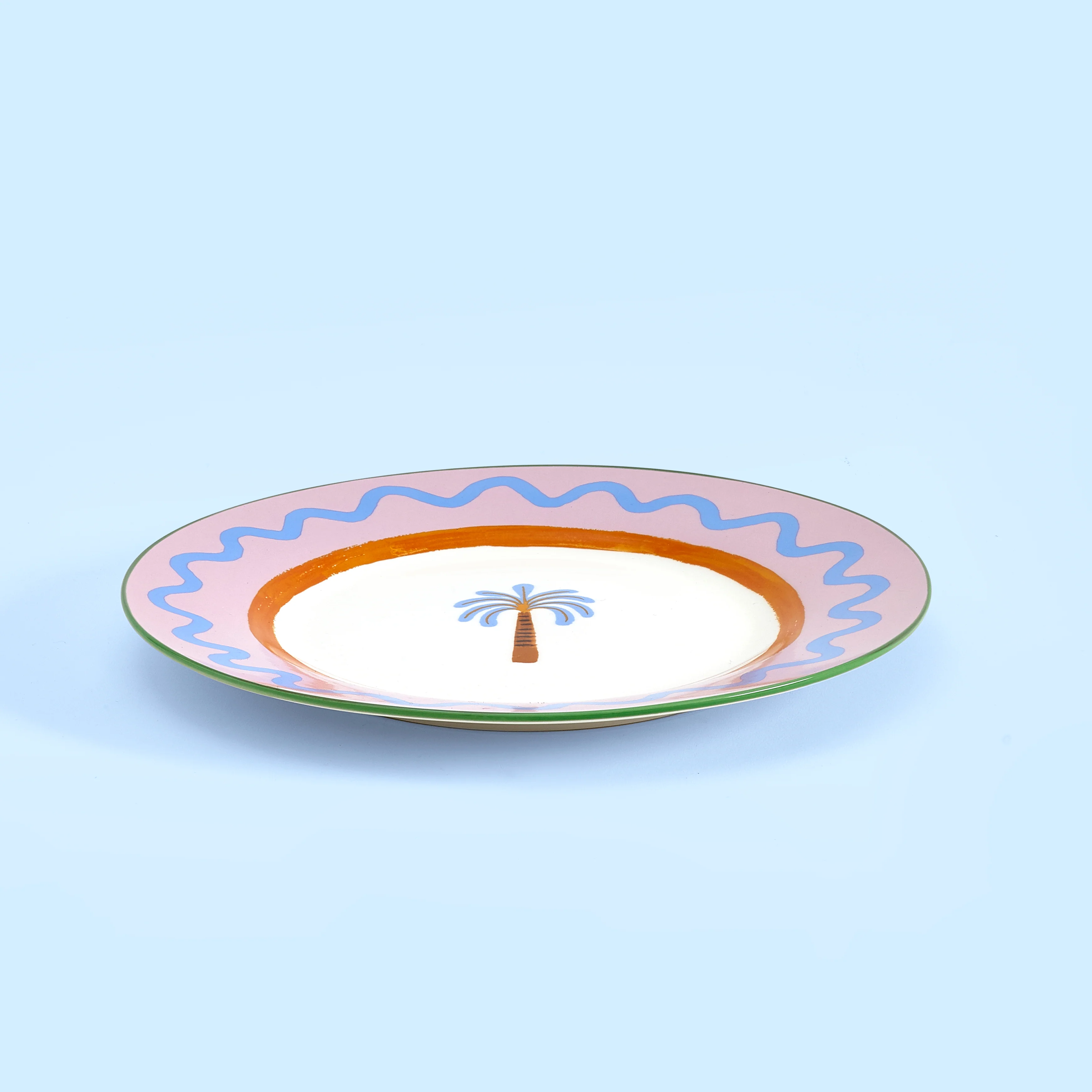 Electric Coast Palm Tree Dinner Plate - Set of 4 - Image 4