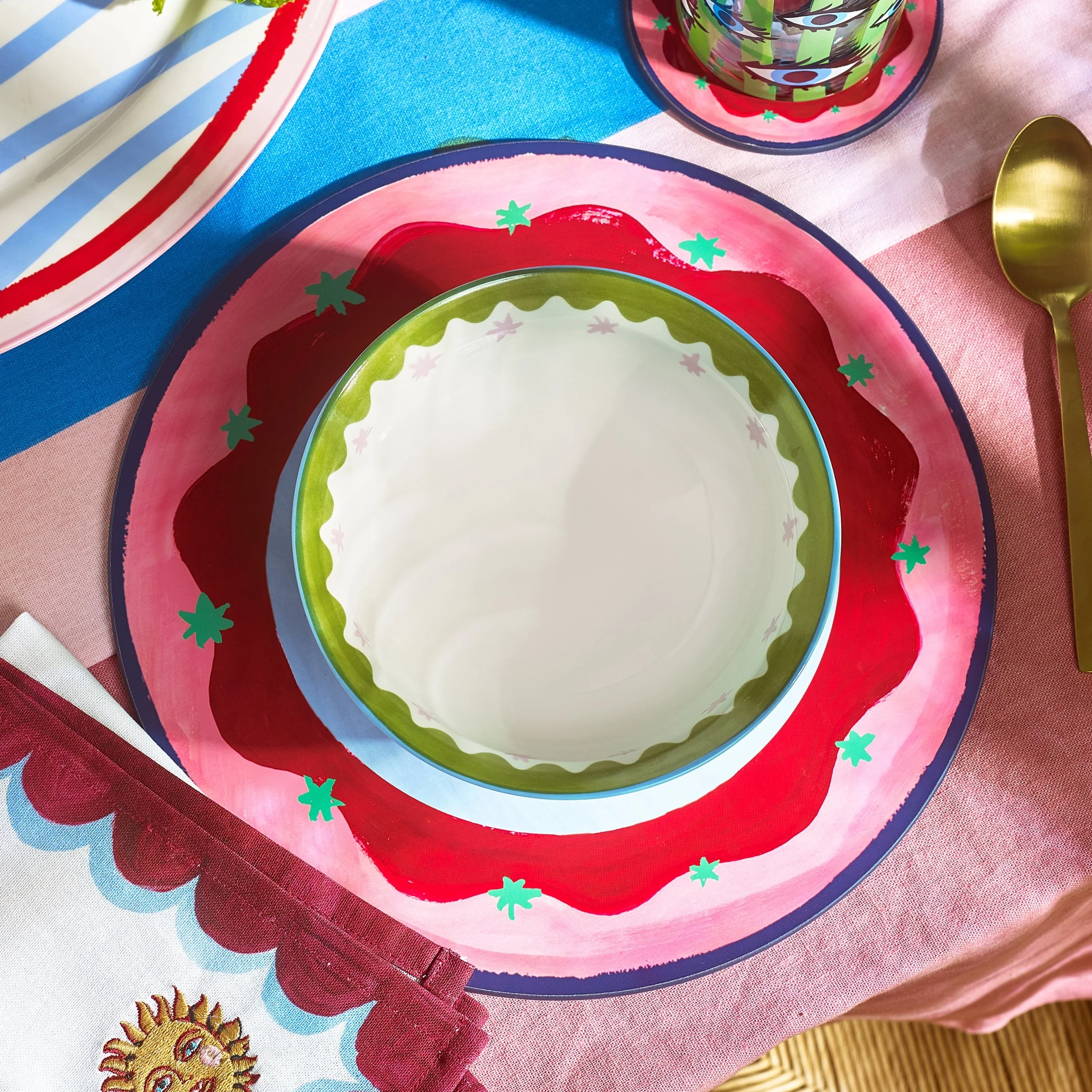 Electric Coast Pink Star Cereal Bowl - Set of 4 - Image 3
