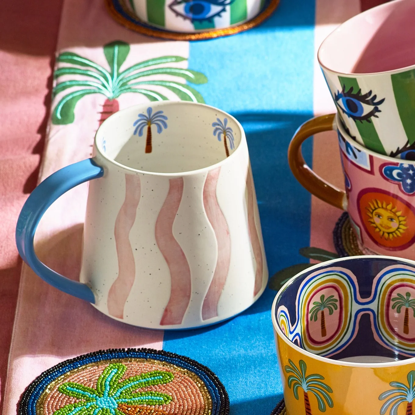 Electric Coast Pink Wave Mug - Image 2