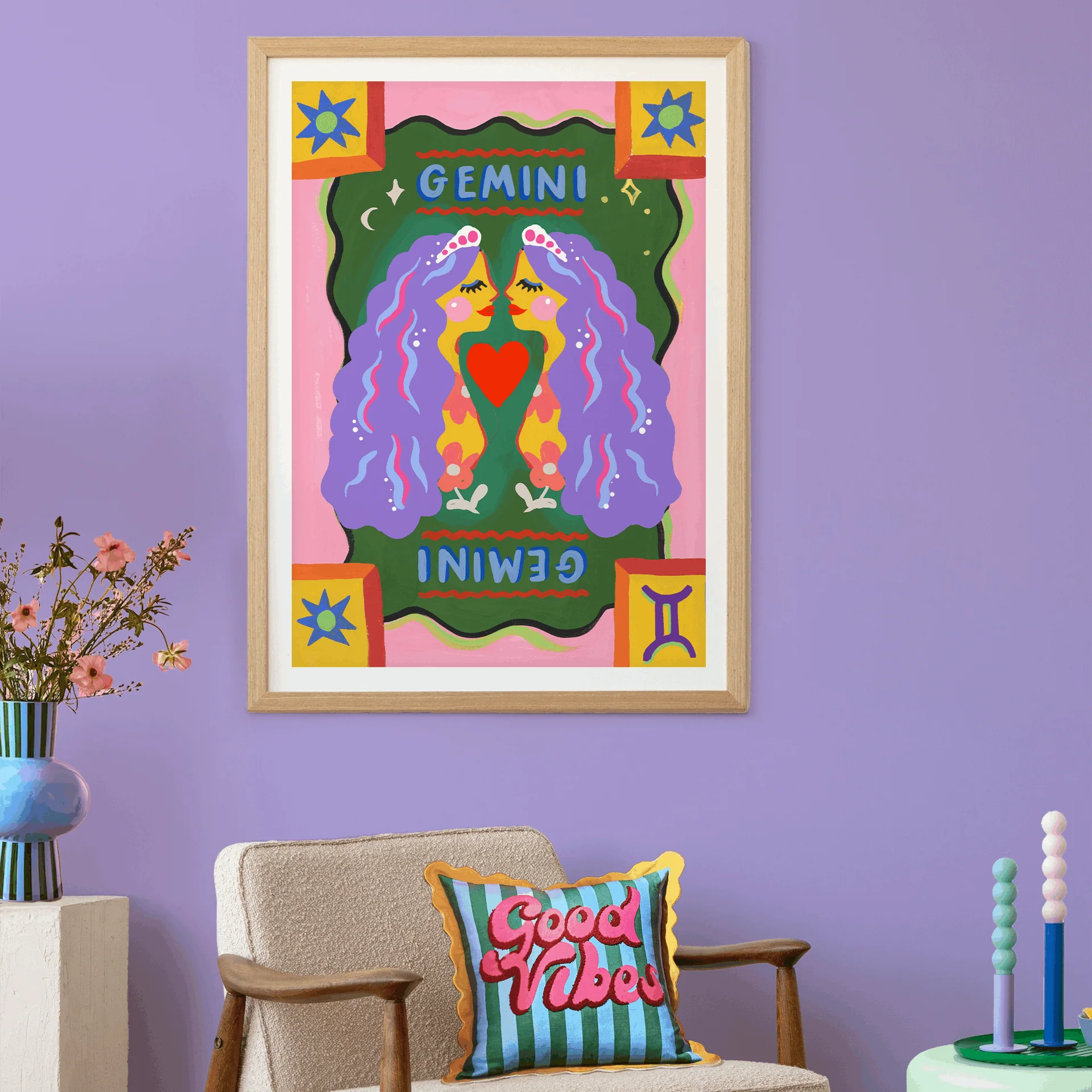 Gemini Zodiac Print - Image 2