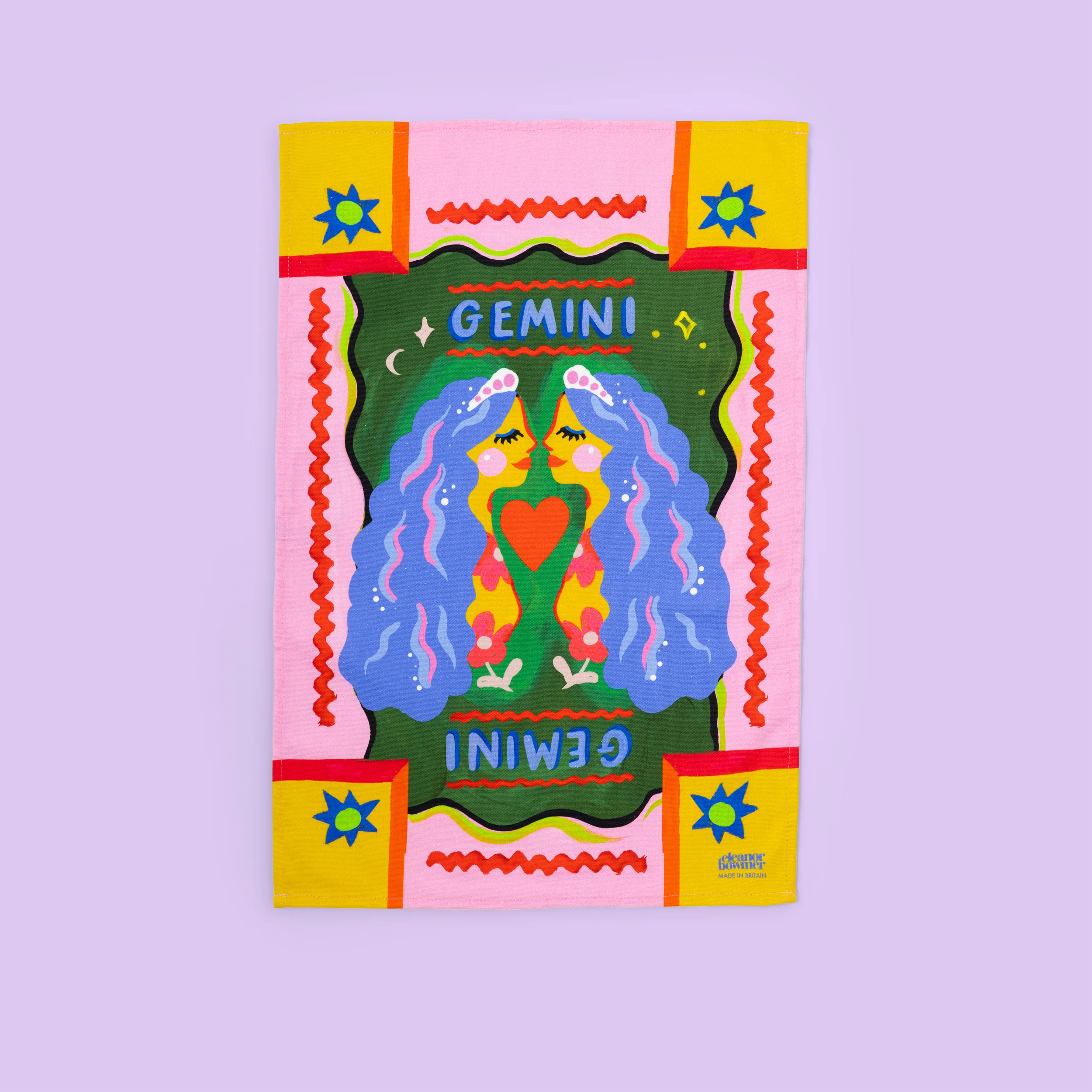 Gemini Zodiac Tea Towel - Image 2