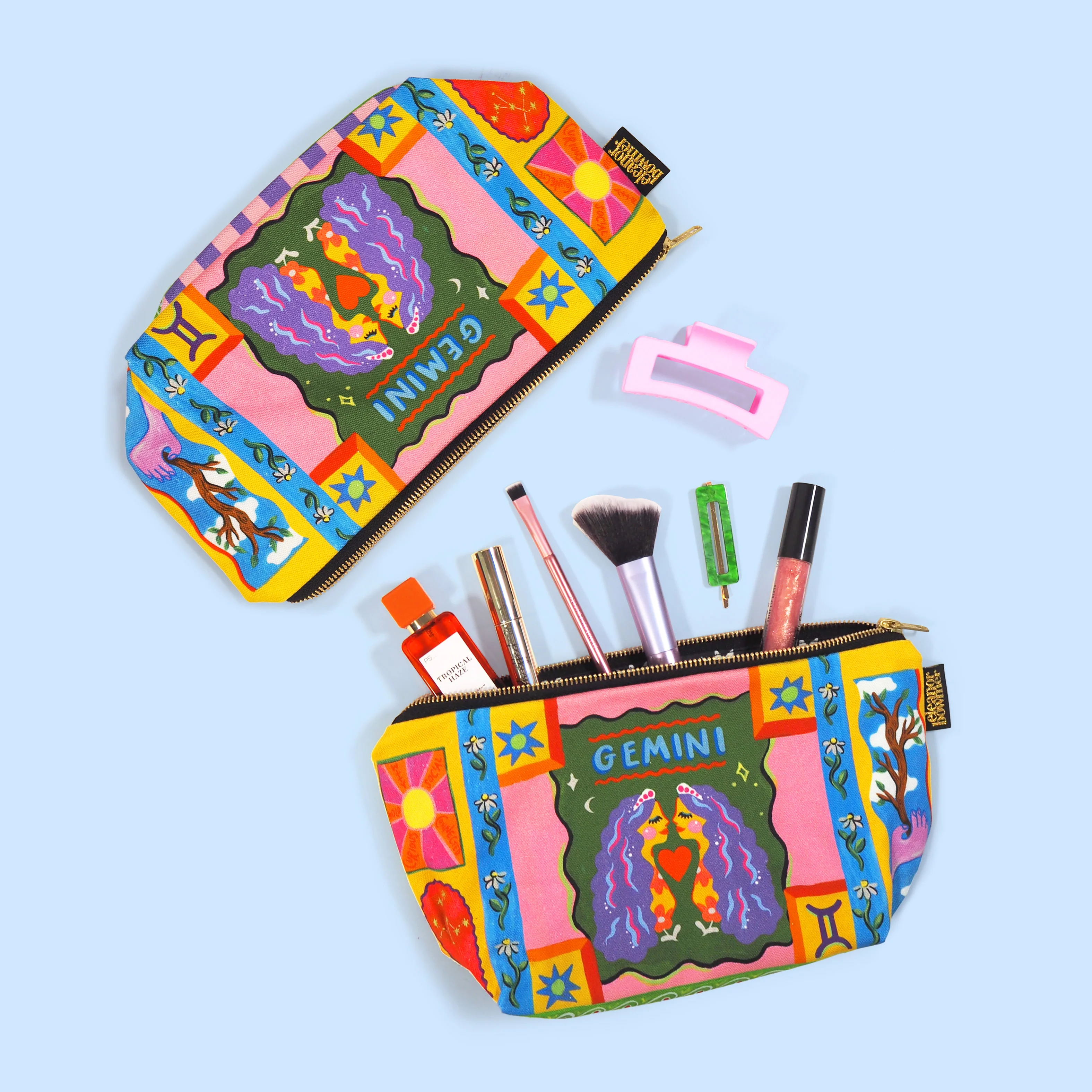 Gemini Zodiac Zip Bag - Image 2