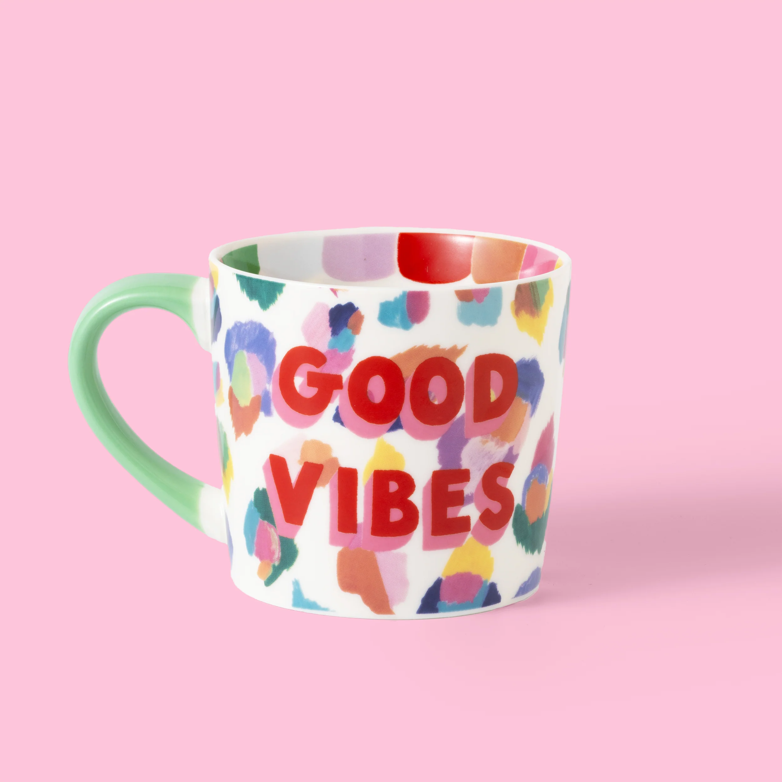 Good Vibes Painted Leopard Mug - Image 3