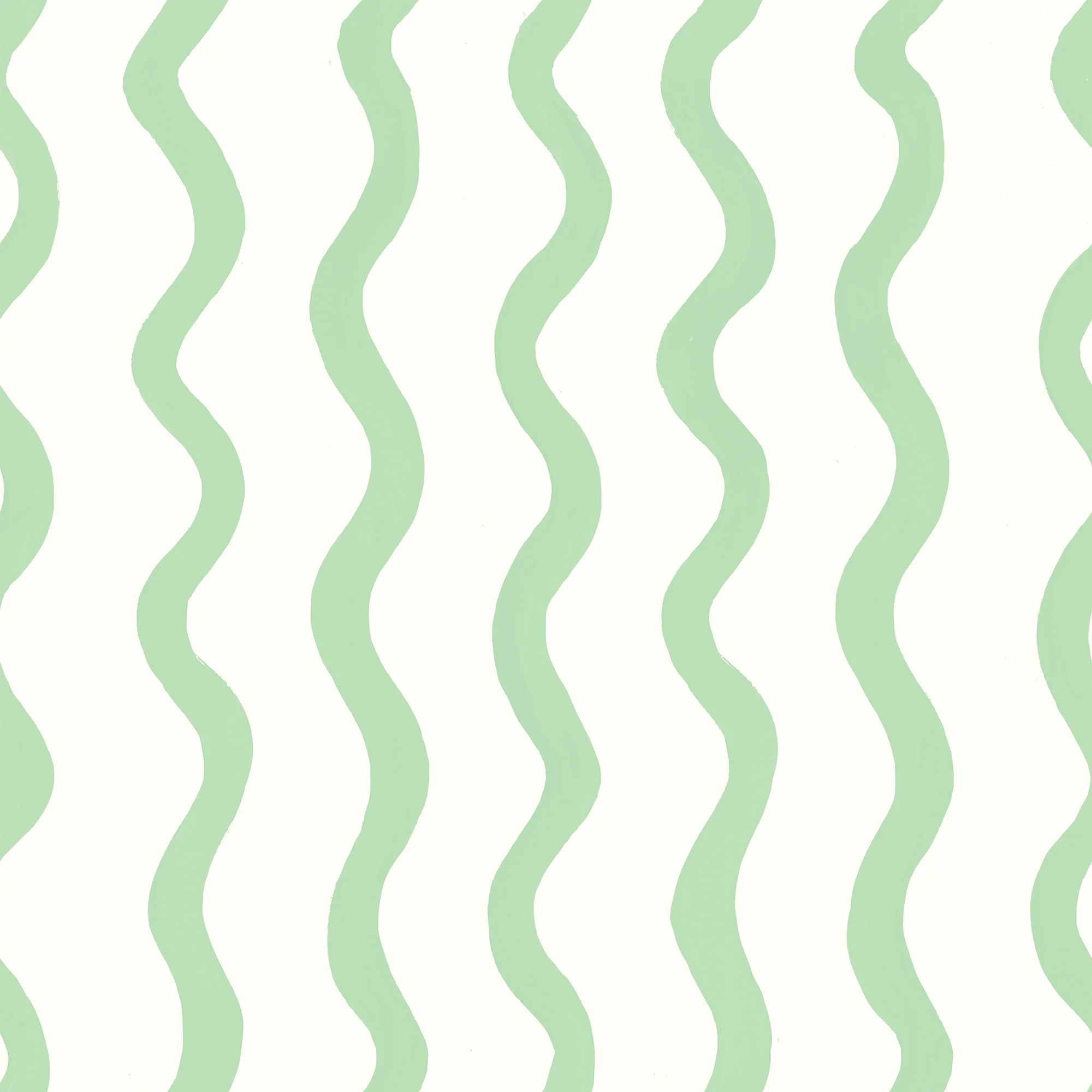 Green Painted Wave Wallpaper - Image 2