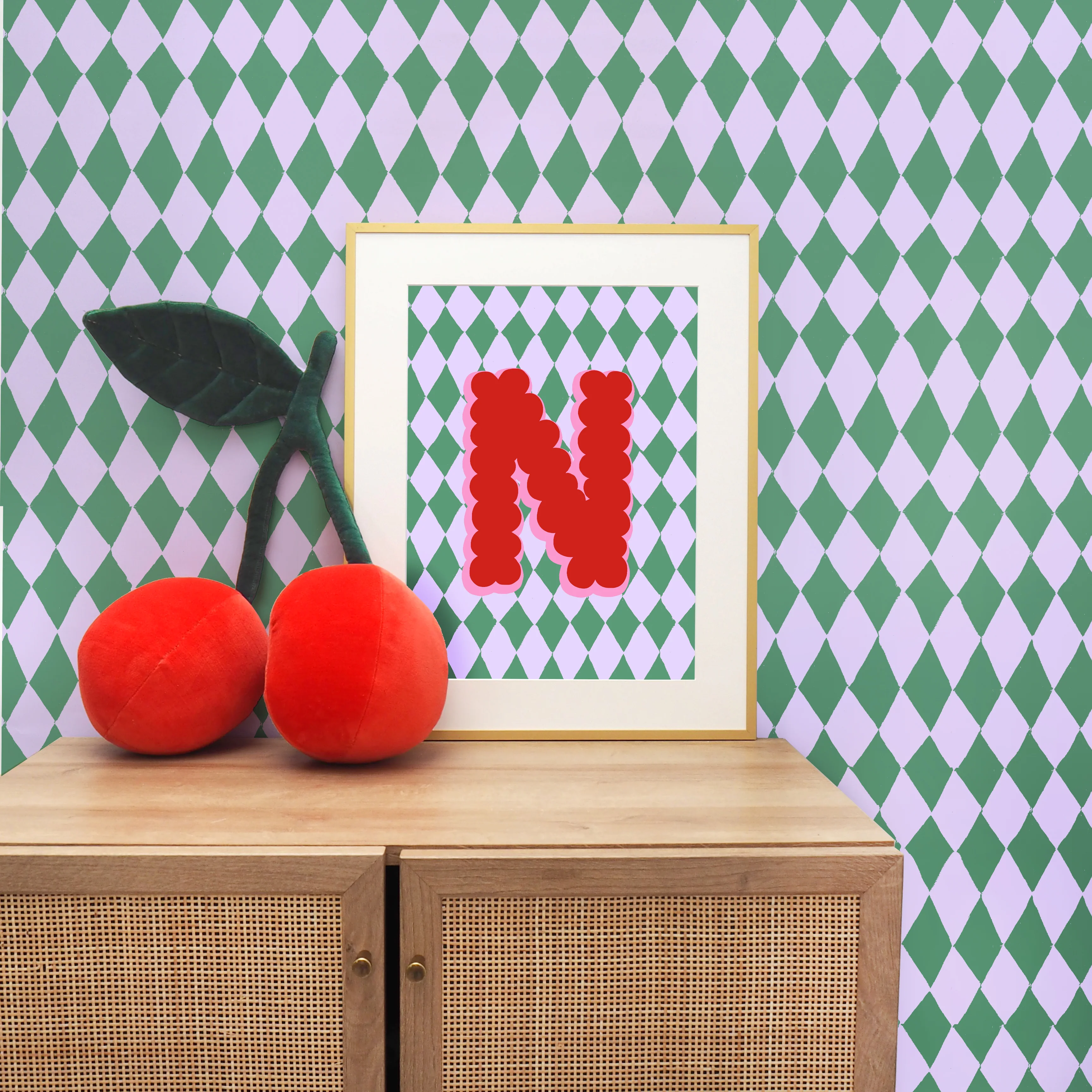 Harlequin Scallop Initial Print - Image 3
