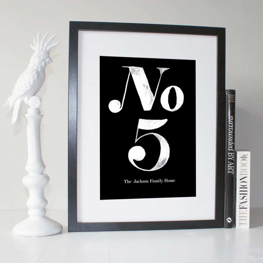 House Number Personalised Print - Image 4