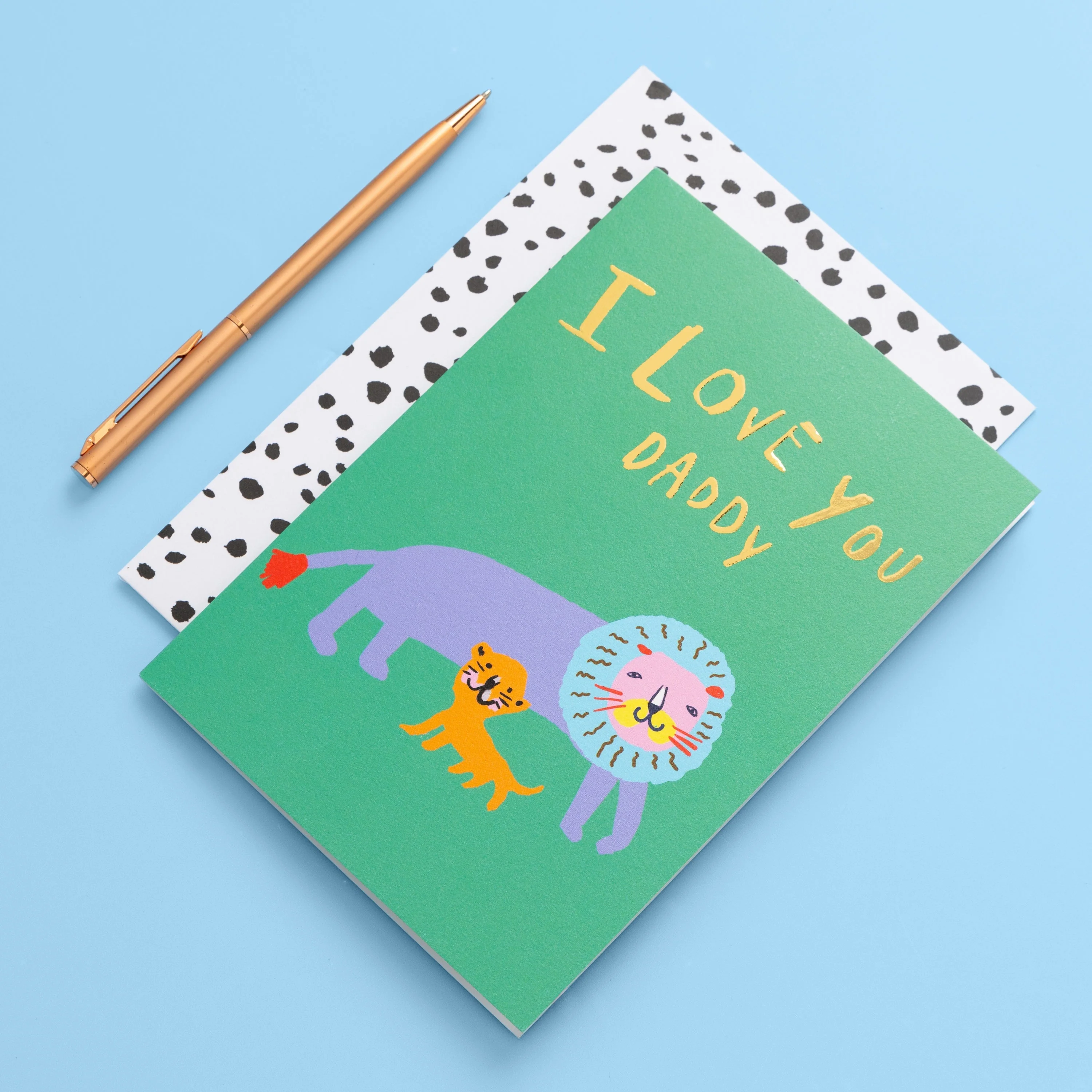 I Love You Daddy Lion Cub Card - Image 2