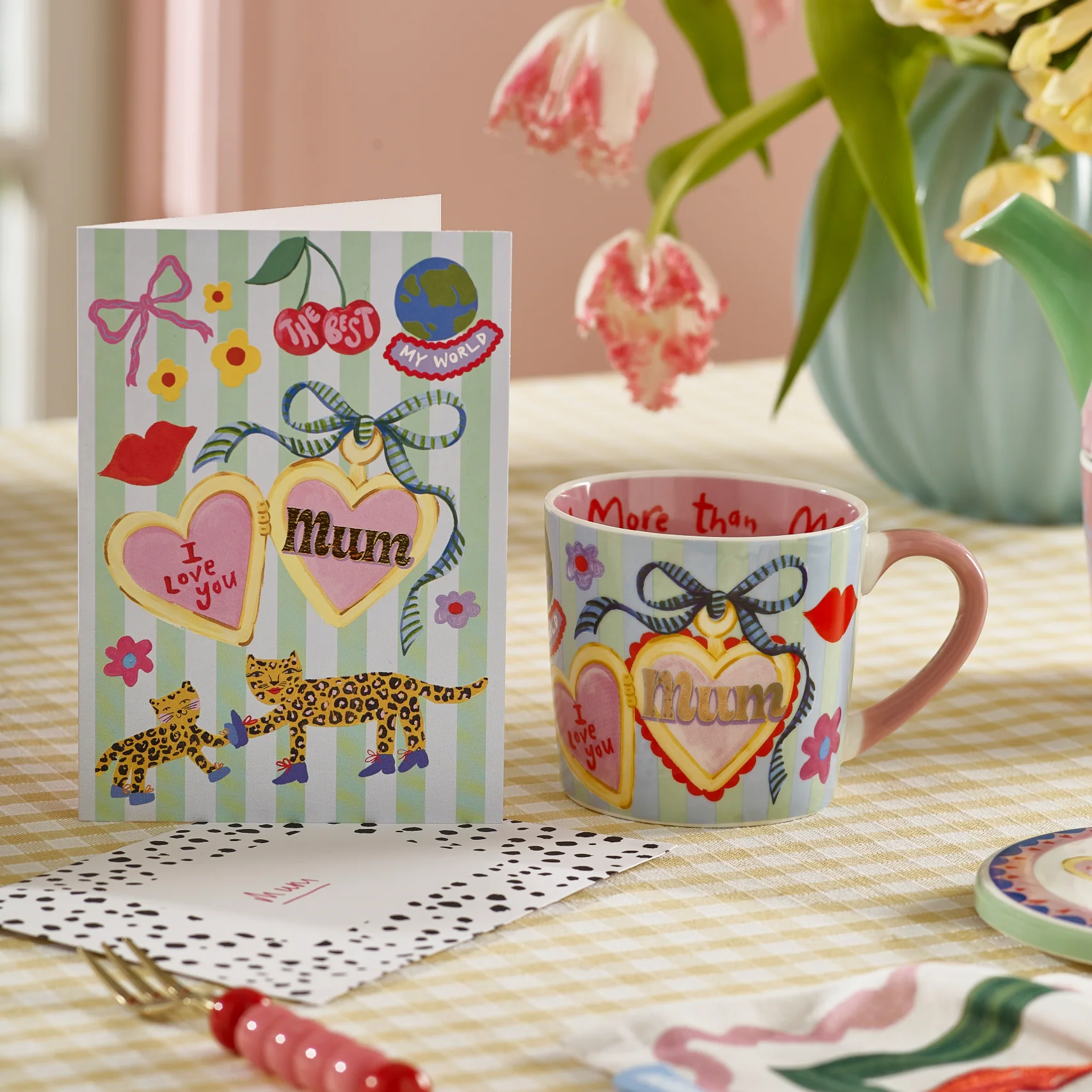 I Love You Mum Charm Card - Image 2