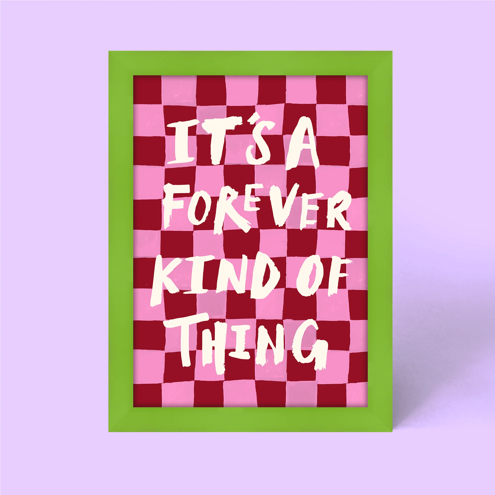 It’s A Forever Thing Checkerboard Framed Print - Image 3