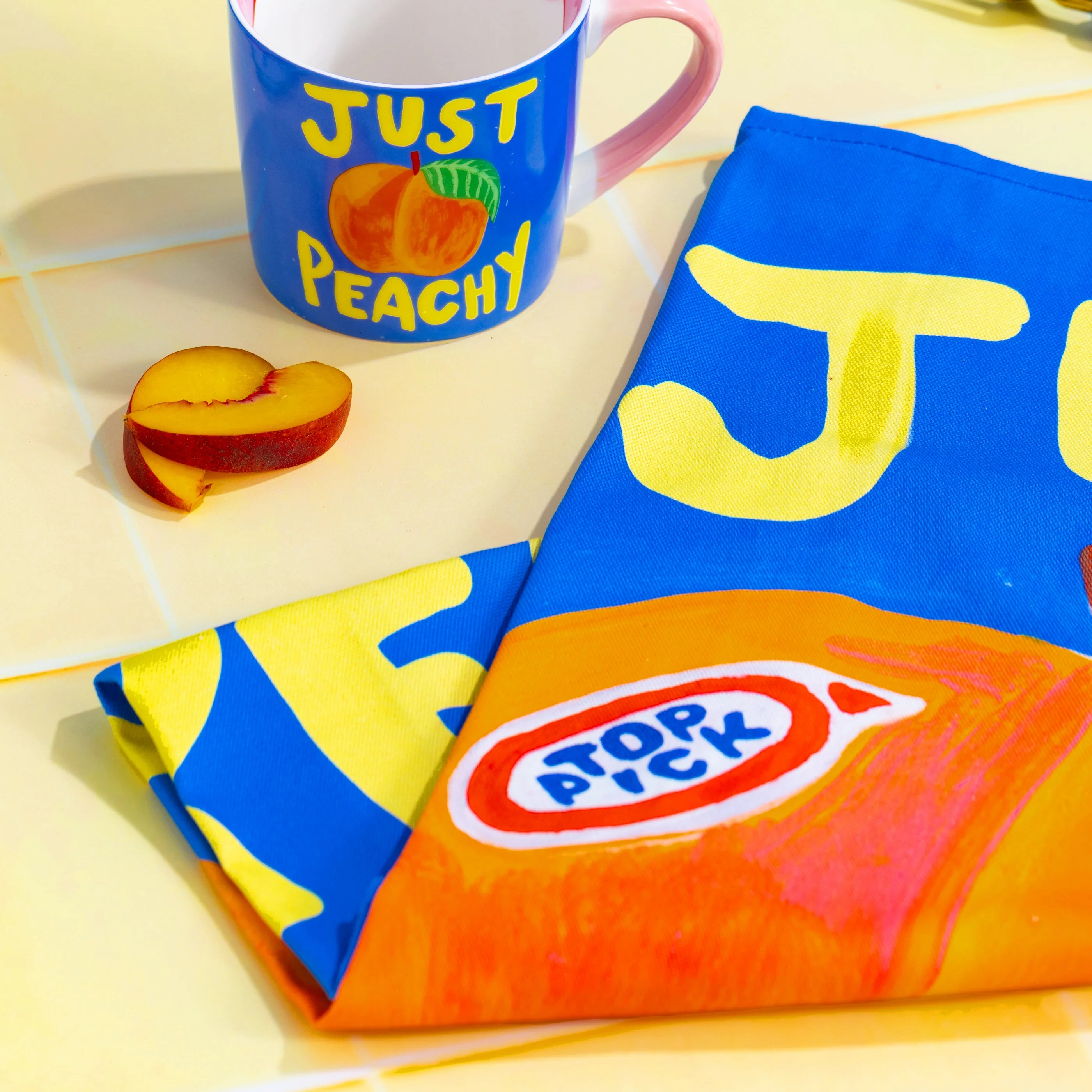 Just Peachy Tea Towel - Image 2