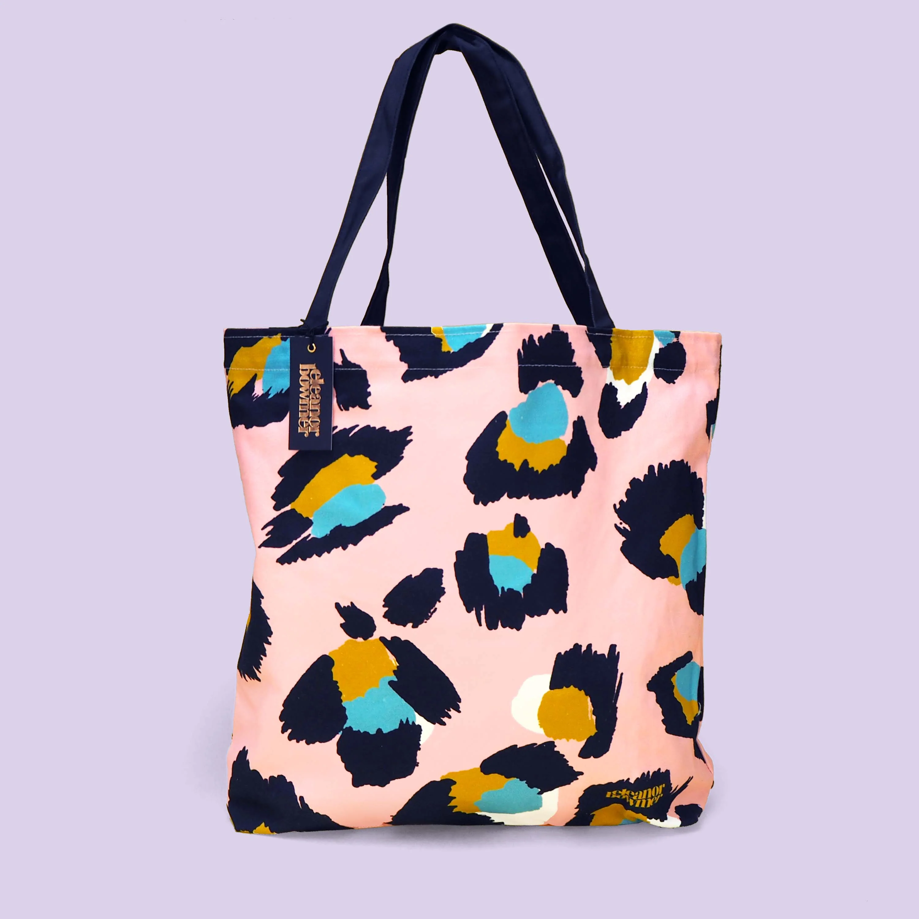 Pink Leopard Print Tote Bag - Image 3