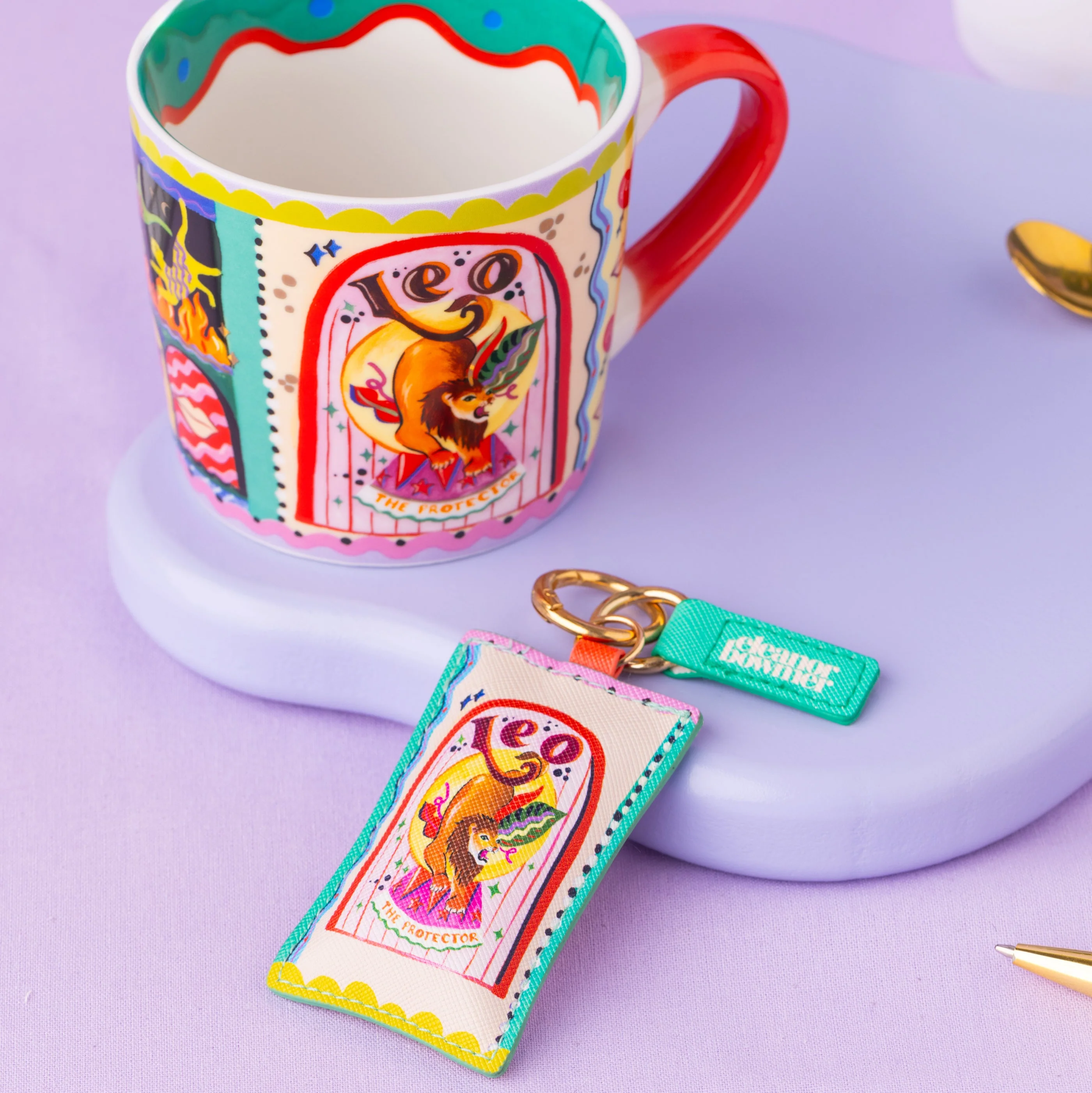 Leo Zodiac Keyring - Image 4