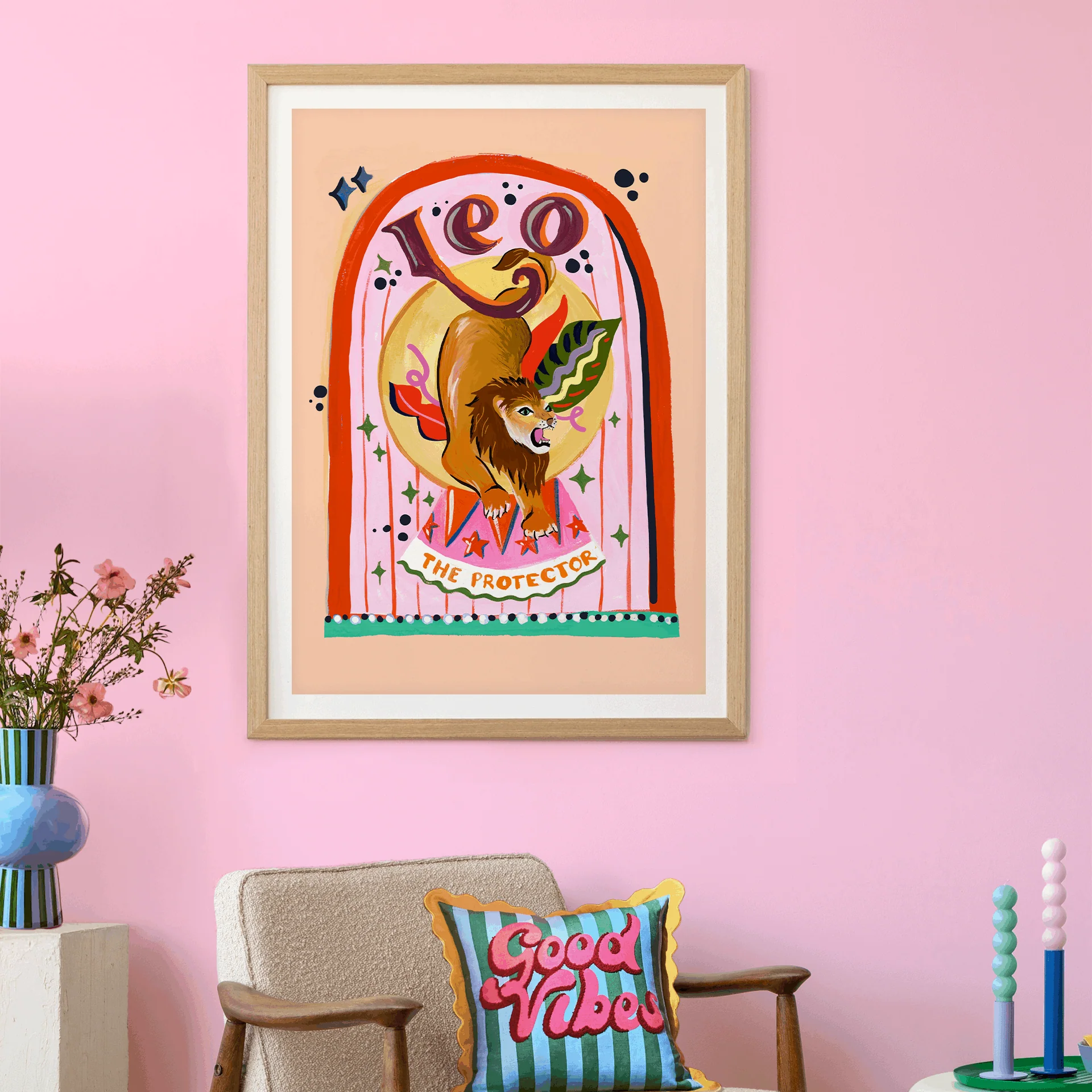 Leo Zodiac Print - Image 2
