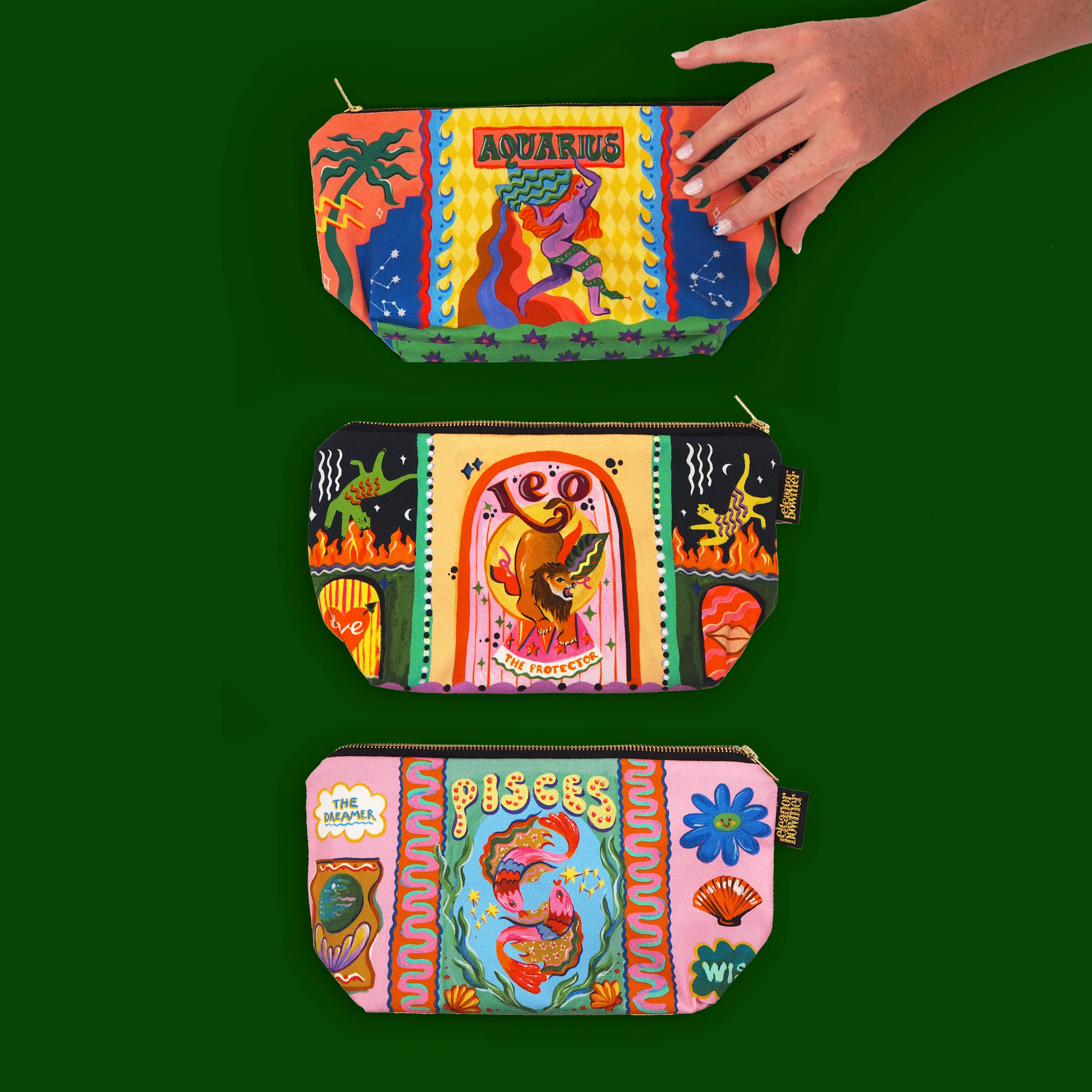Leo Zodiac Zip Bag - Image 3