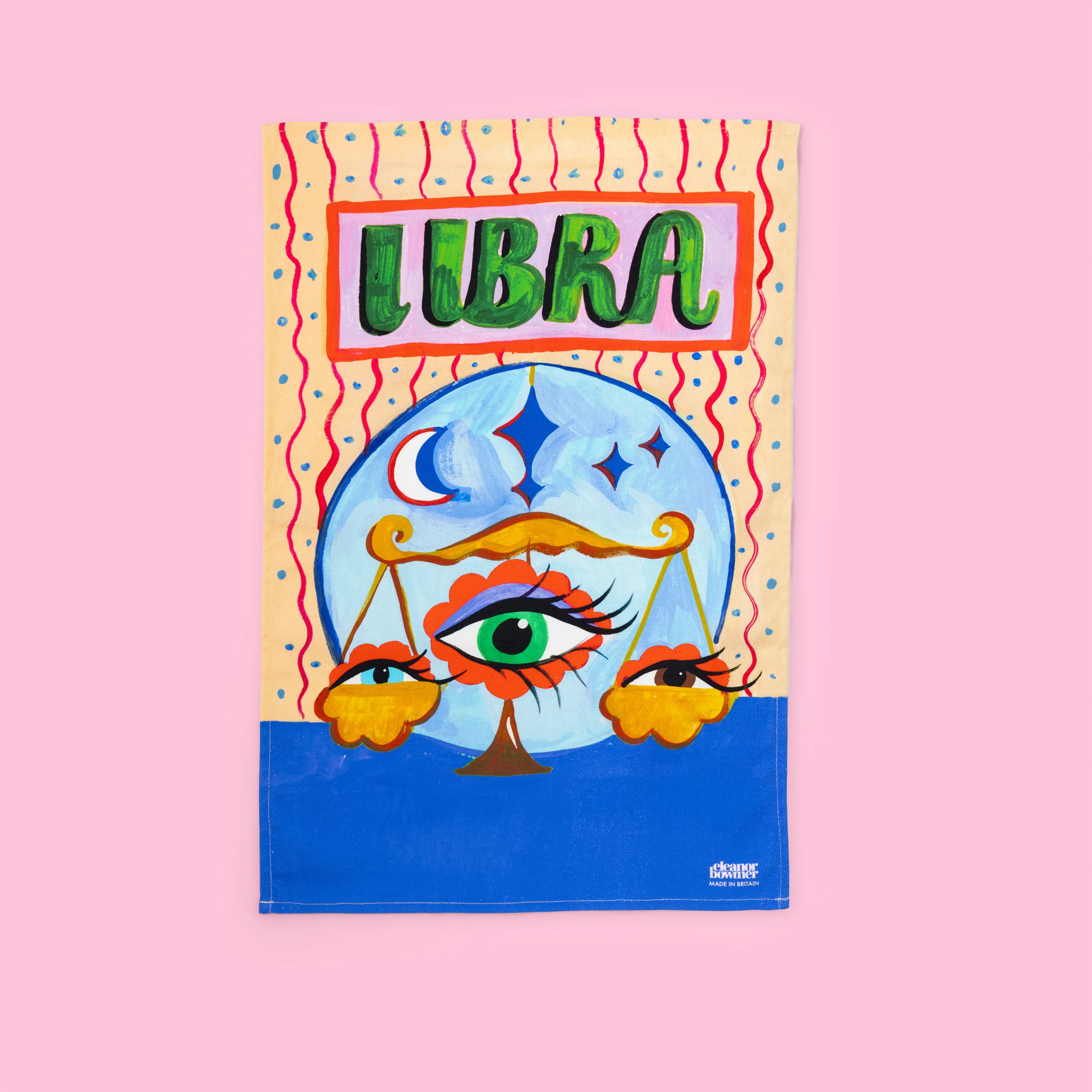 Libra Zodiac Tea Towel - Image 2