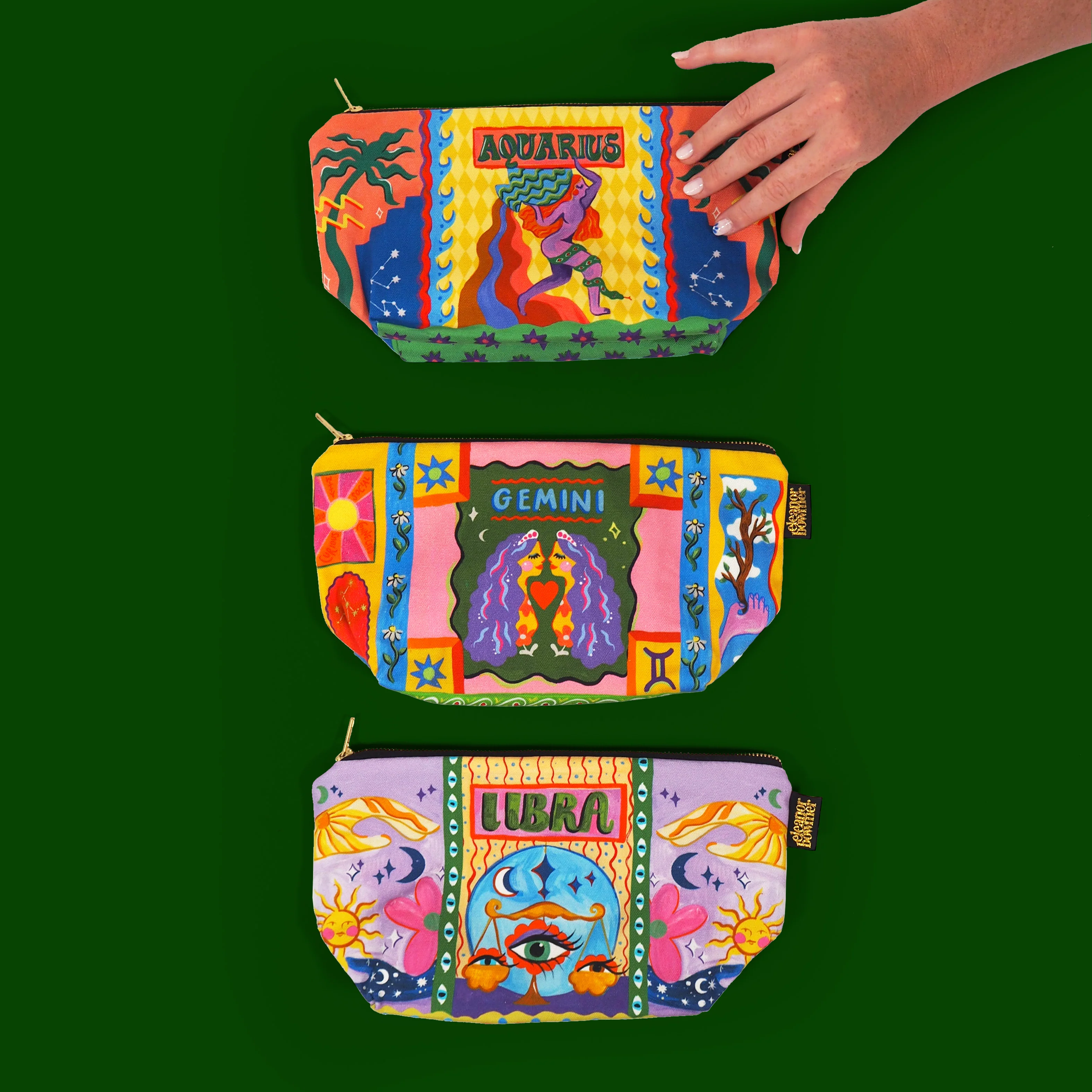 Libra Zodiac Zip Bag - Image 3