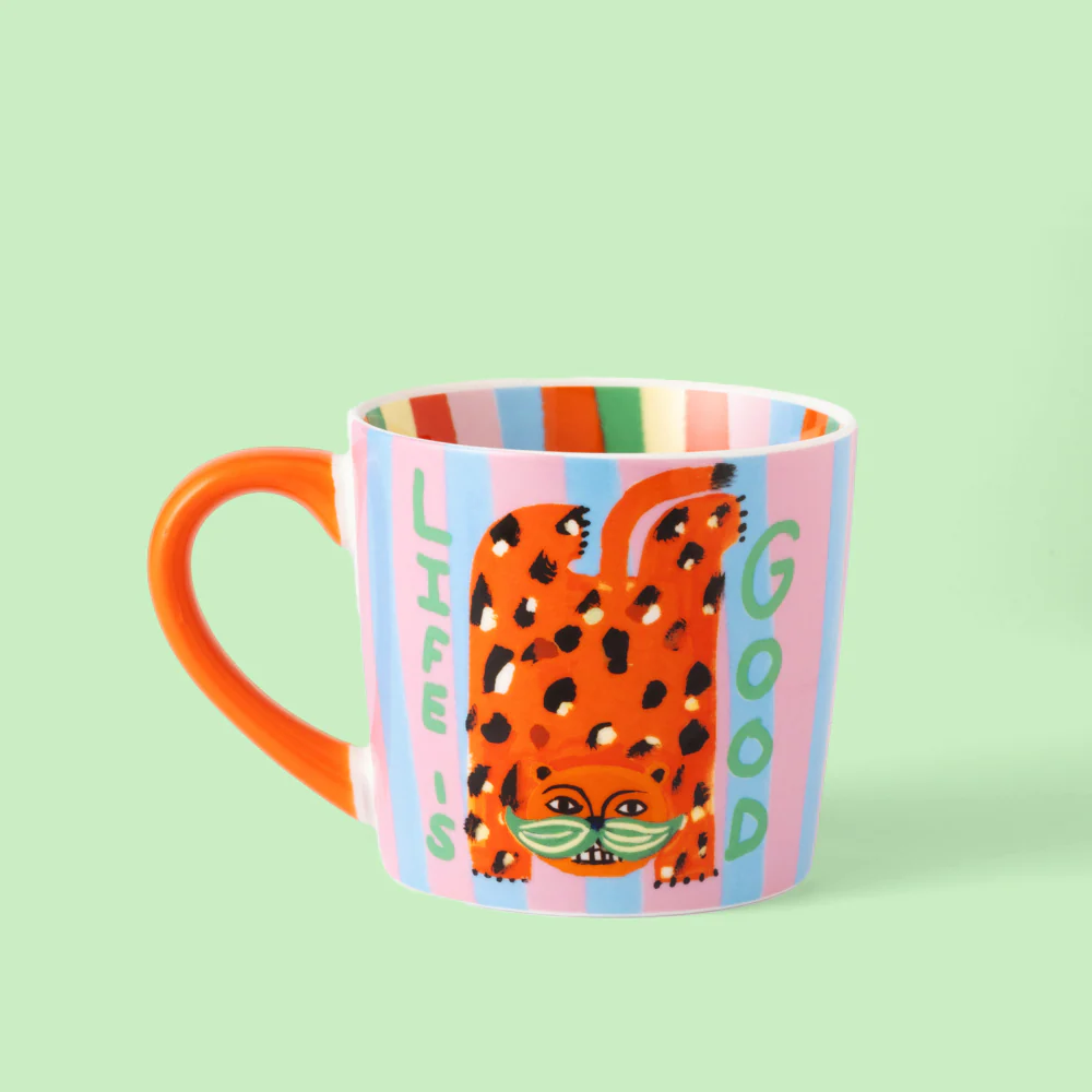 Life is Good Leopard Mug - Image 3