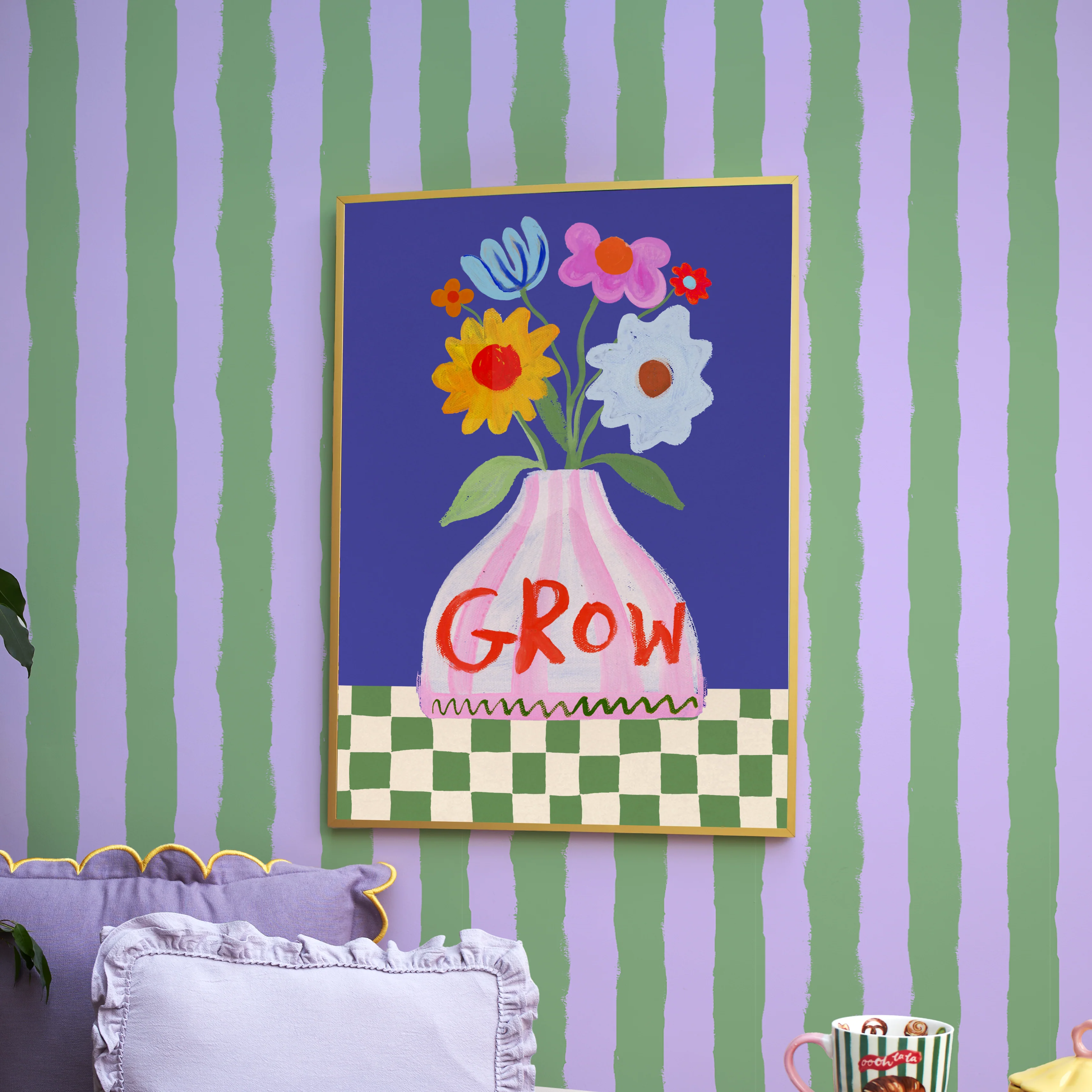 Grow Flower Vase Print - Image 2