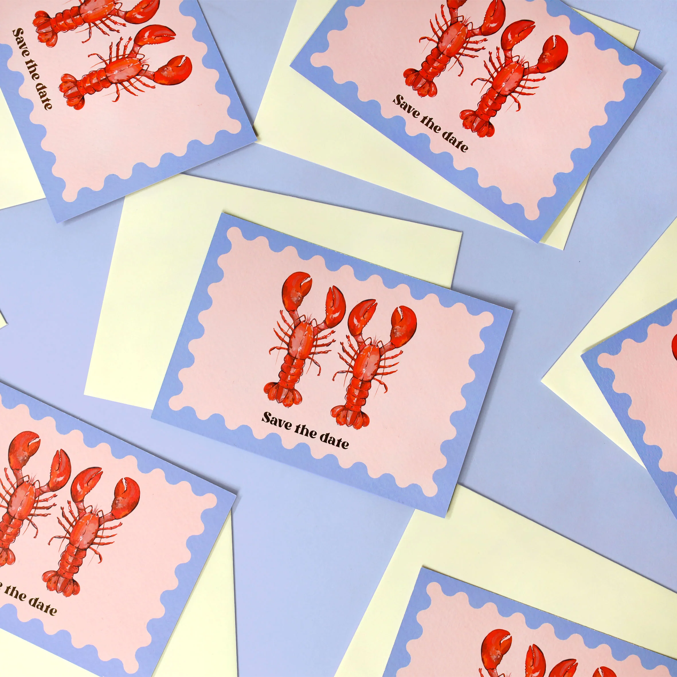 Lobster Love Save The Date Cards - Image 3