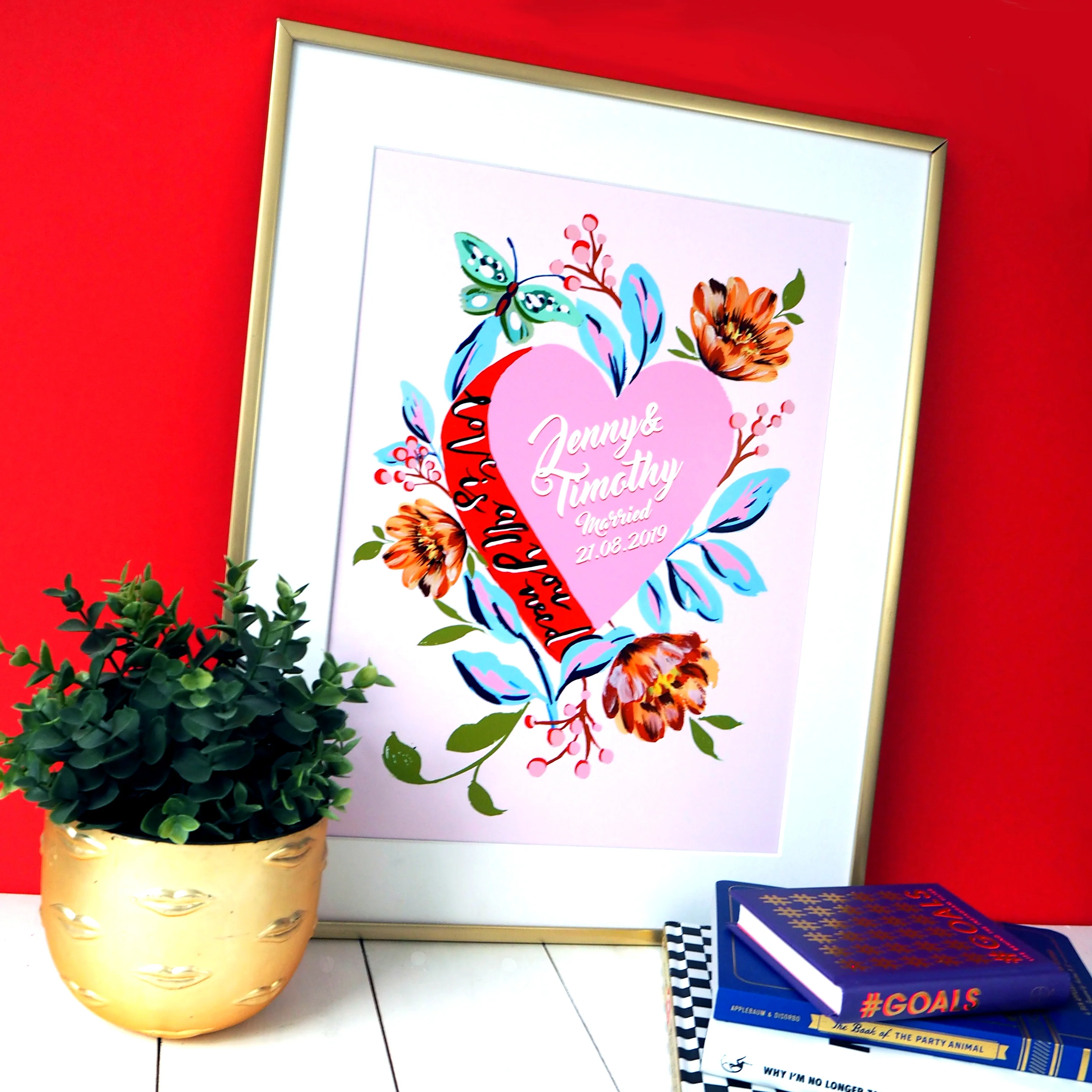 Love Is All You Need Personalised Print - Image 4