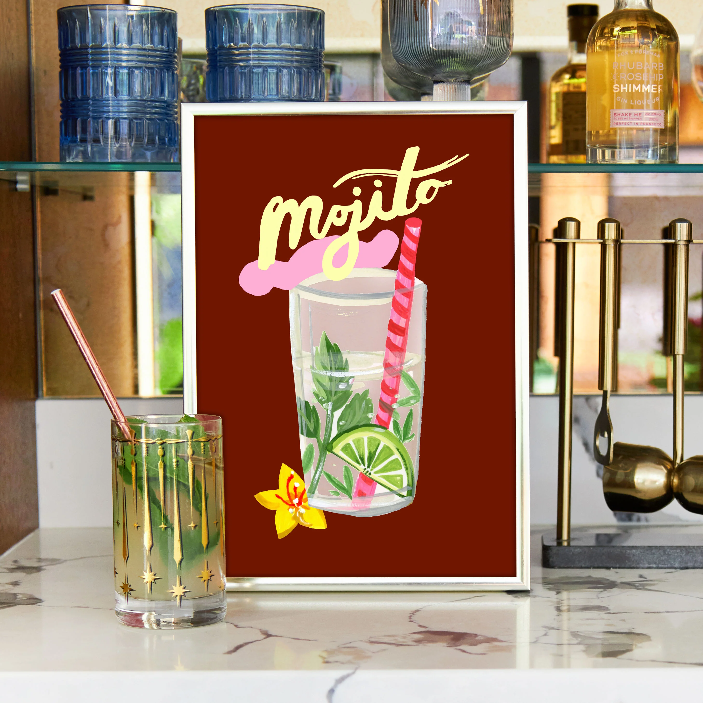 Mojito Cocktail Print - Image 2