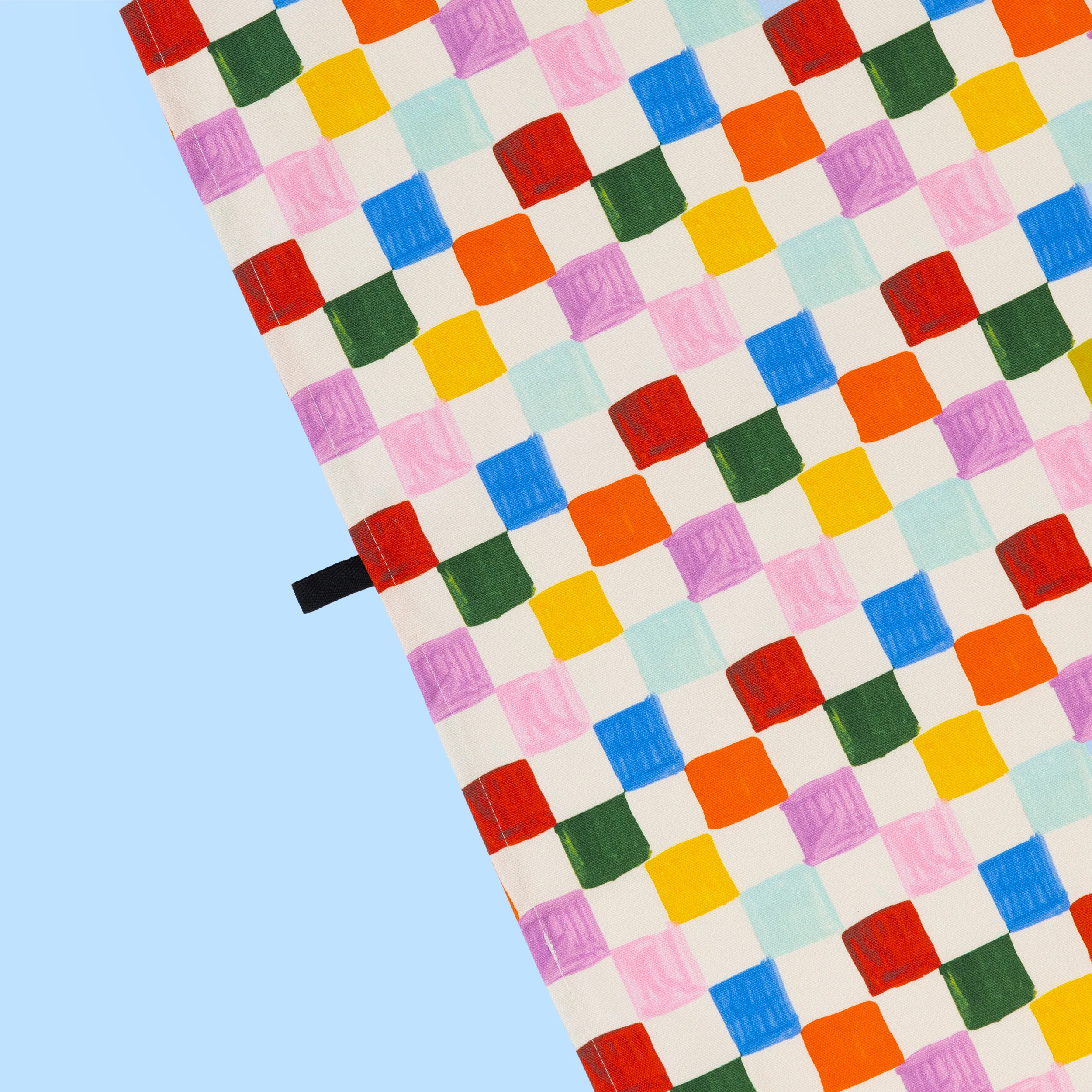 Multi Colour Checker Tea Towel - Image 2