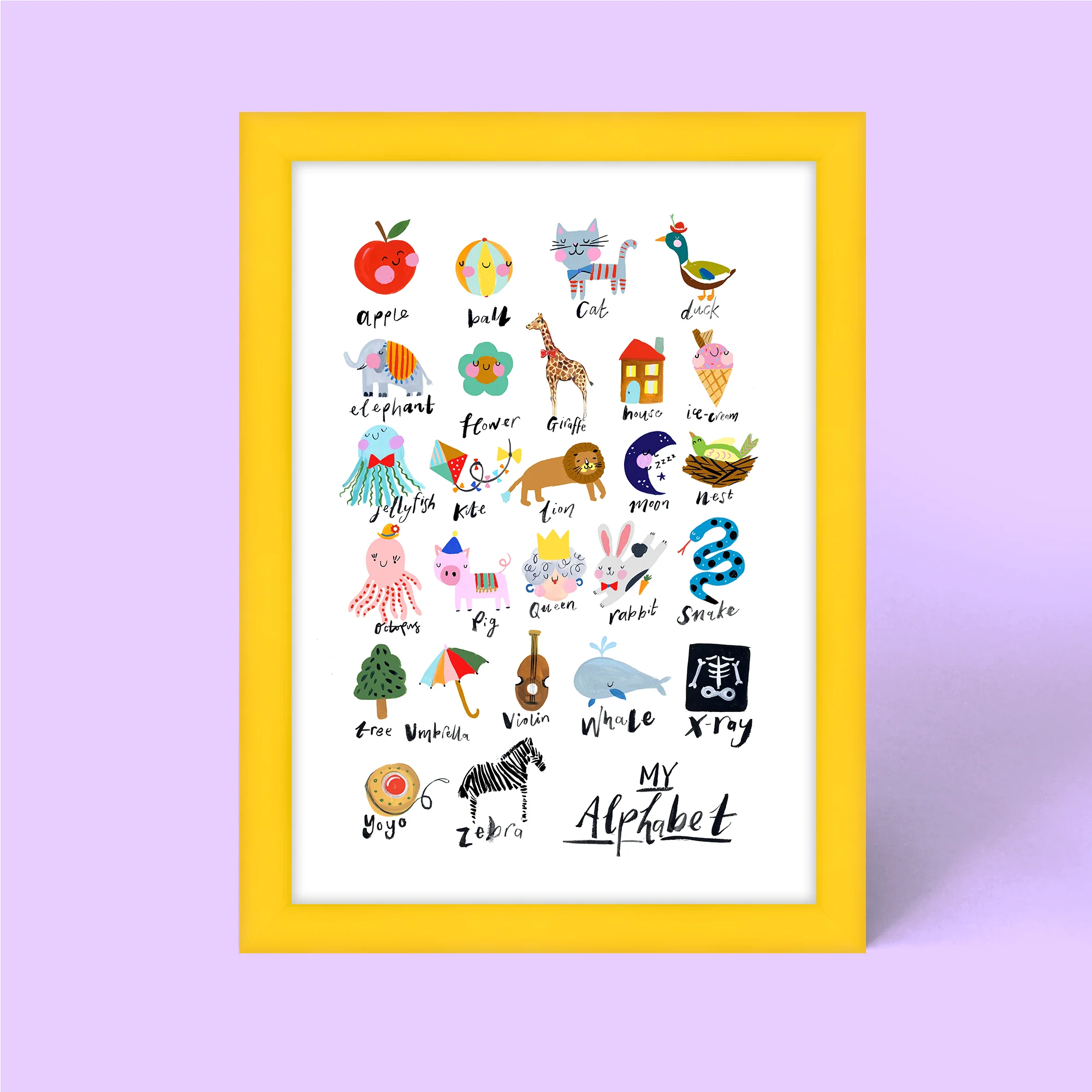 My Animal Alphabet Framed Print - Image 3