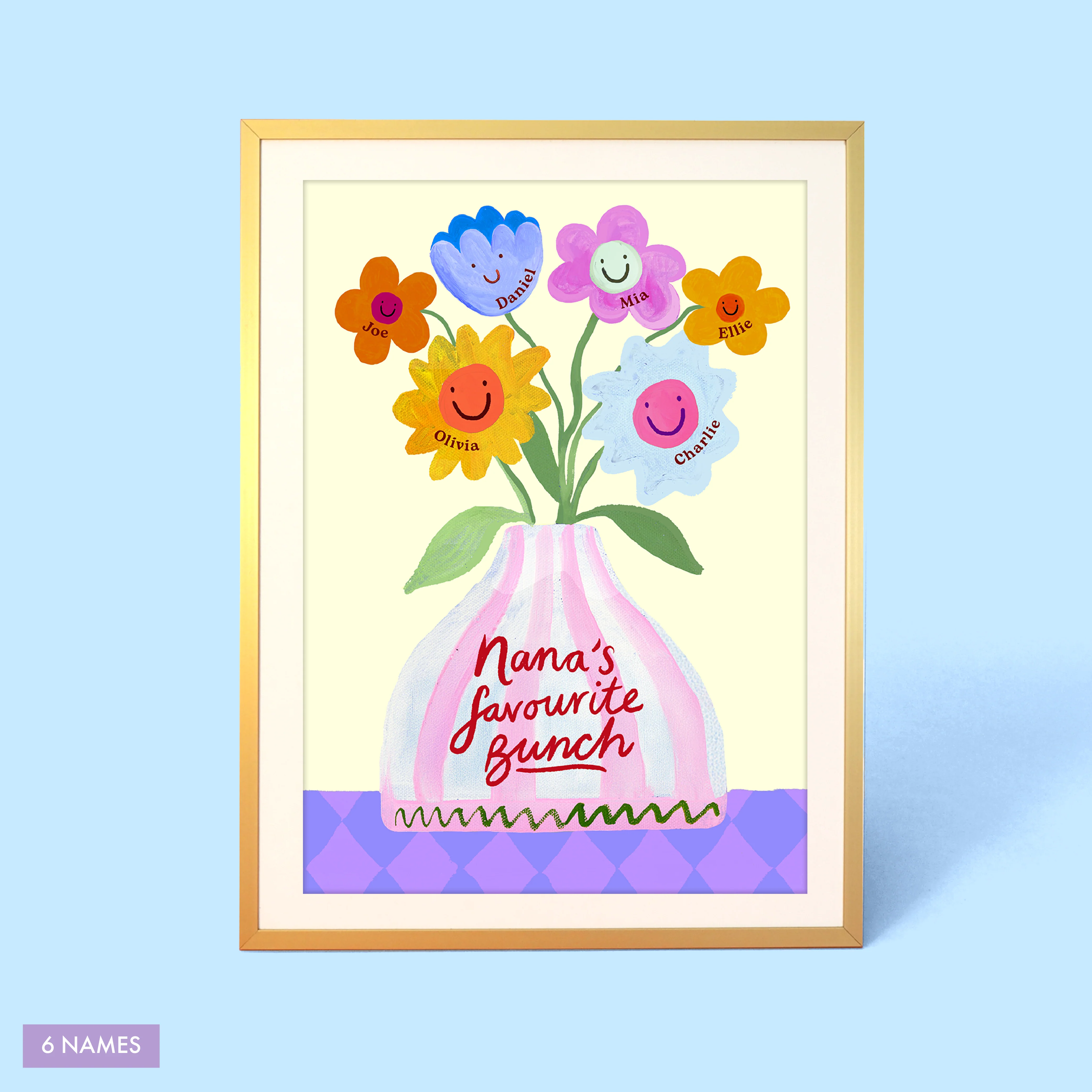 Nan's Favourite Bunch Vase Print - Image 5