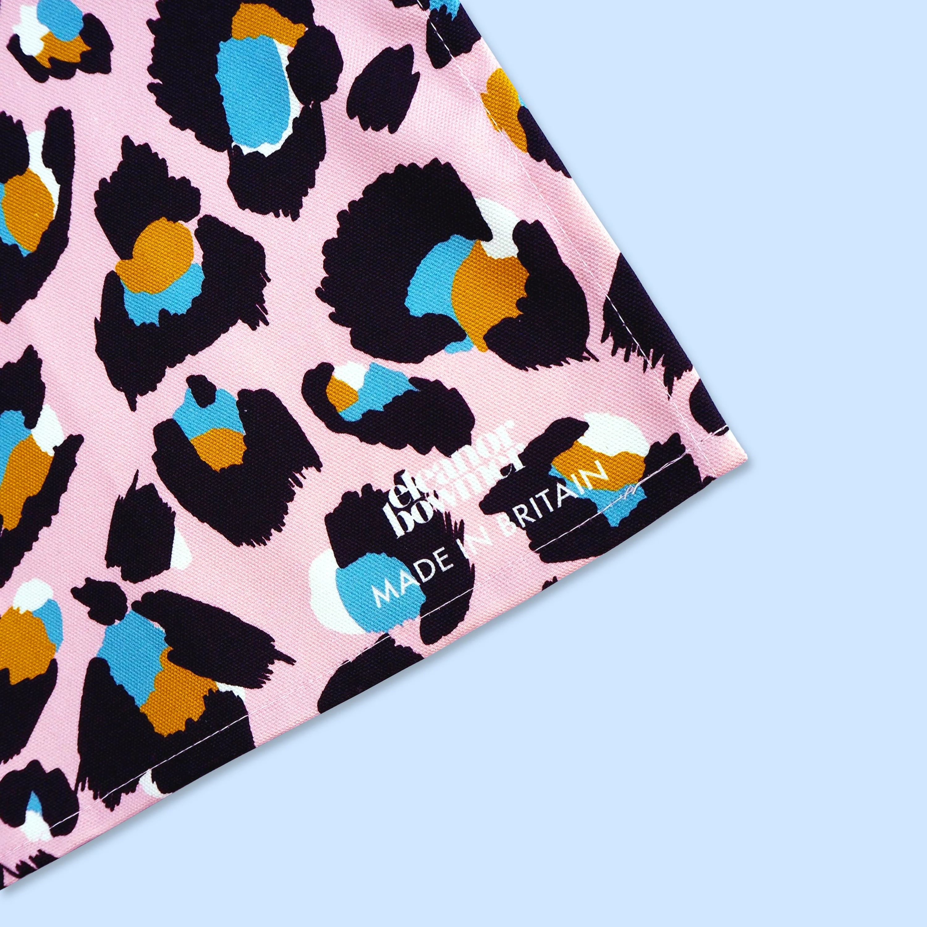 Pink Leopard Print Tea Towel - Image 2