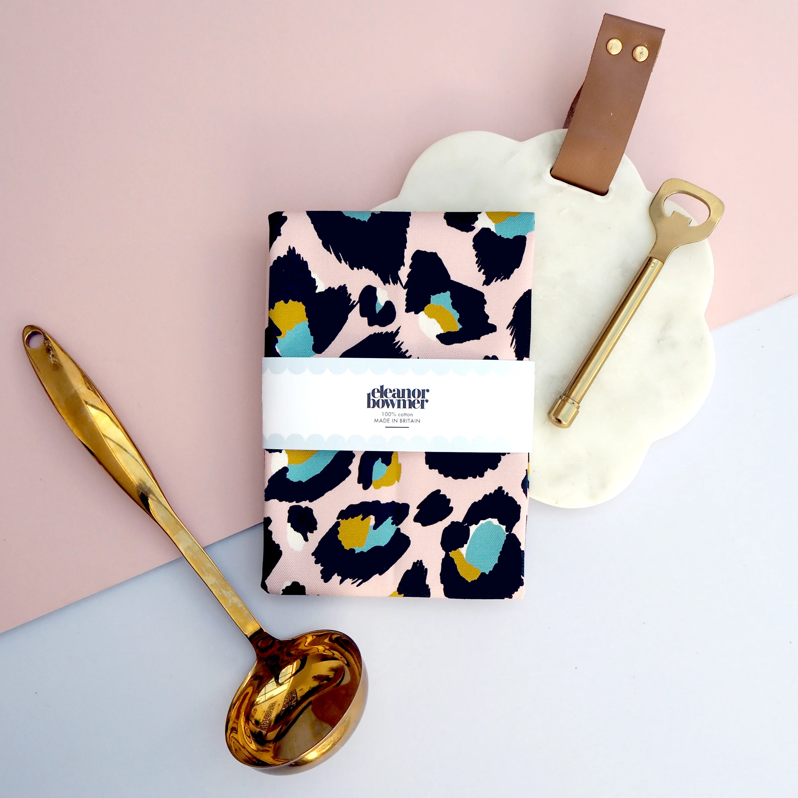 Pink Leopard Print Tea Towel - Image 5