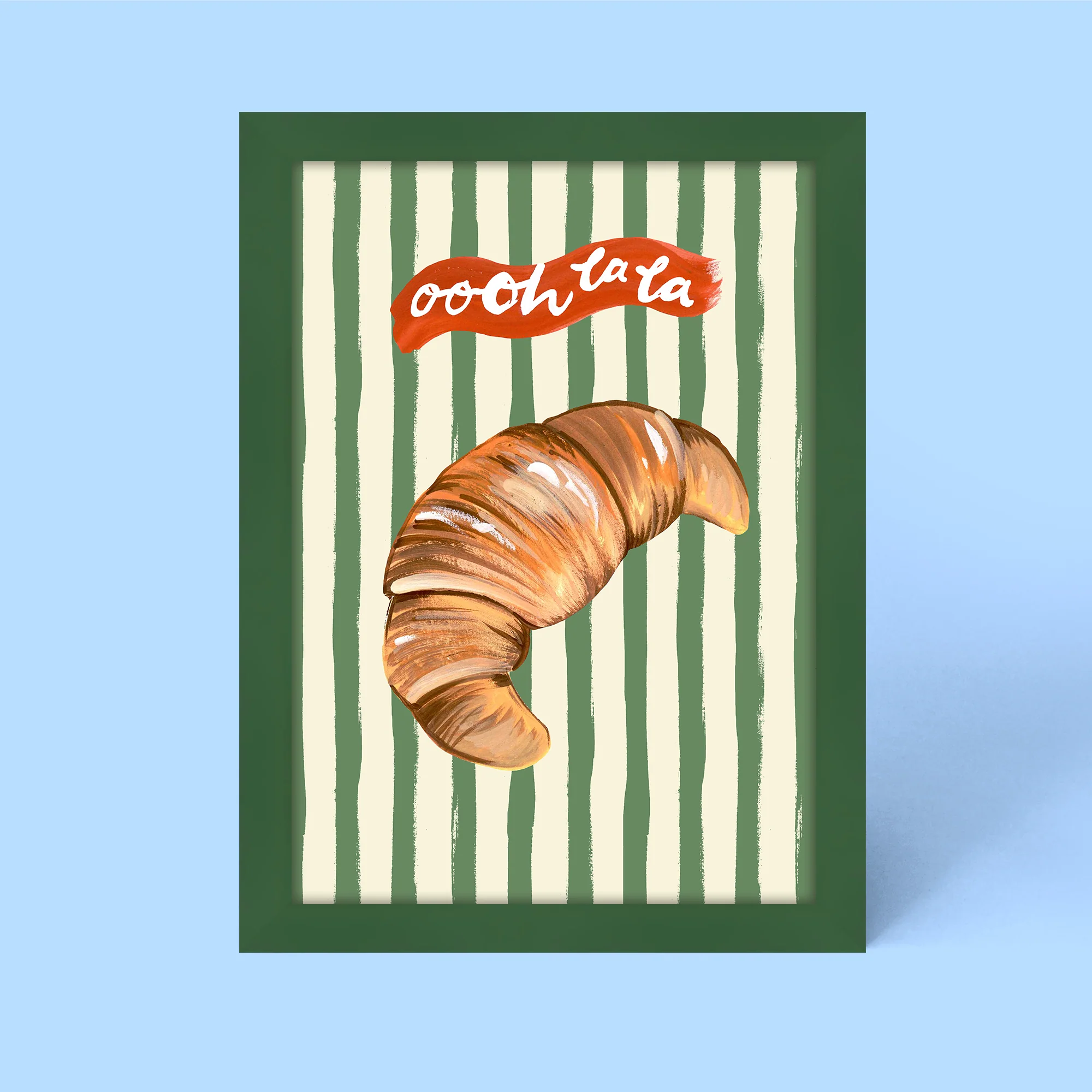 Oooh La La Croissant Print Framed Print - Image 2