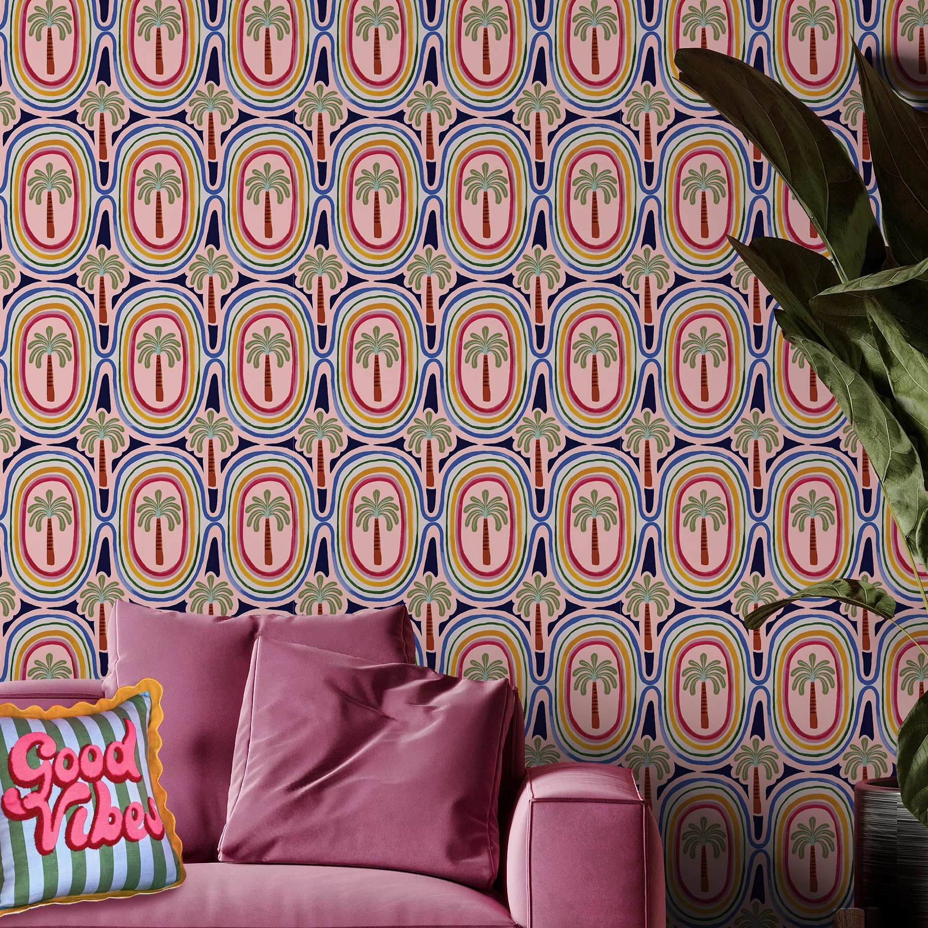 Palm Riviera Wallpaper - Image 2